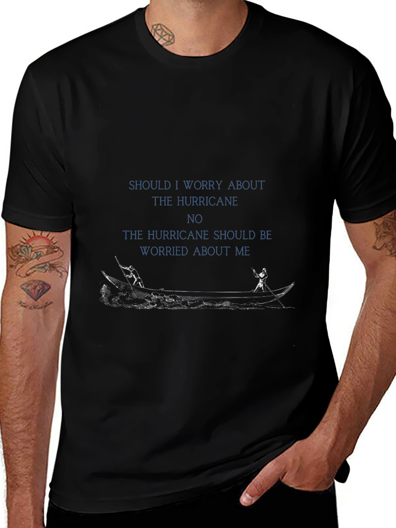 Hurricane Worry Funny Graphic T-Shirt