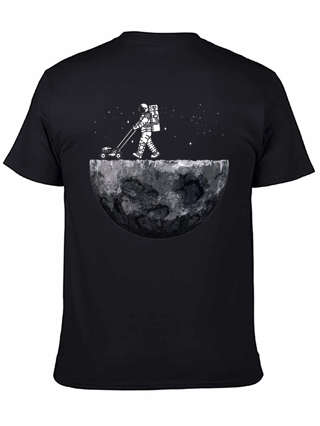 Astronaut Moon Lawn Care T-Shirt - Unique Graphic Tee