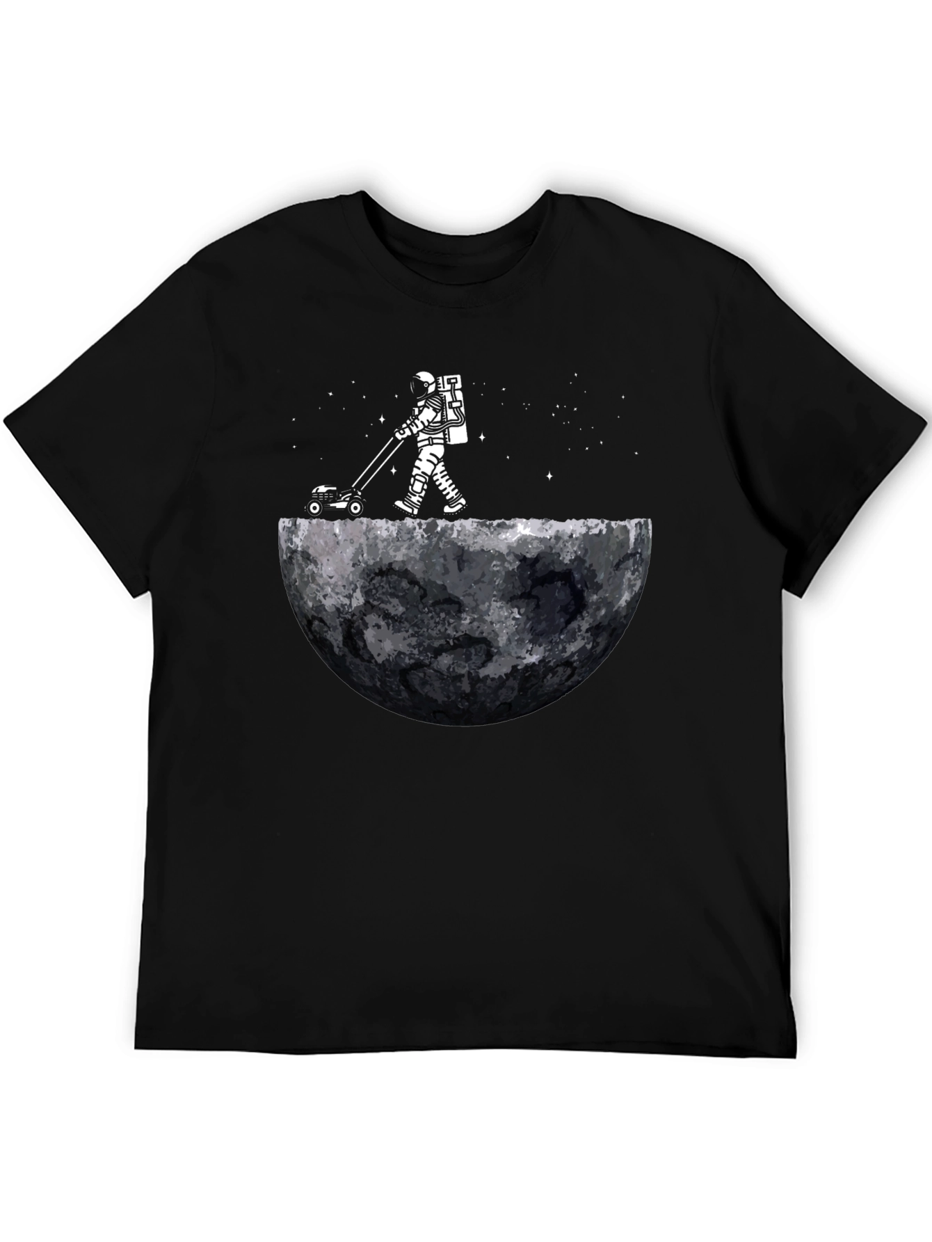 Astronaut Moon Lawn Care T-Shirt - Unique Graphic Tee