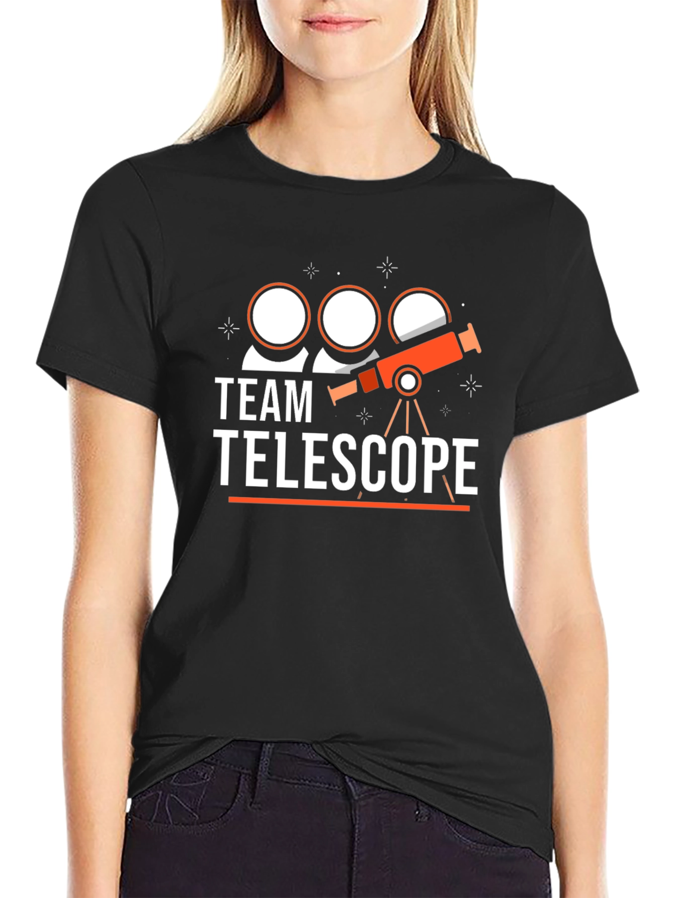 Team Telescope Graphic Tee - Astronomy Lovers T-Shirt