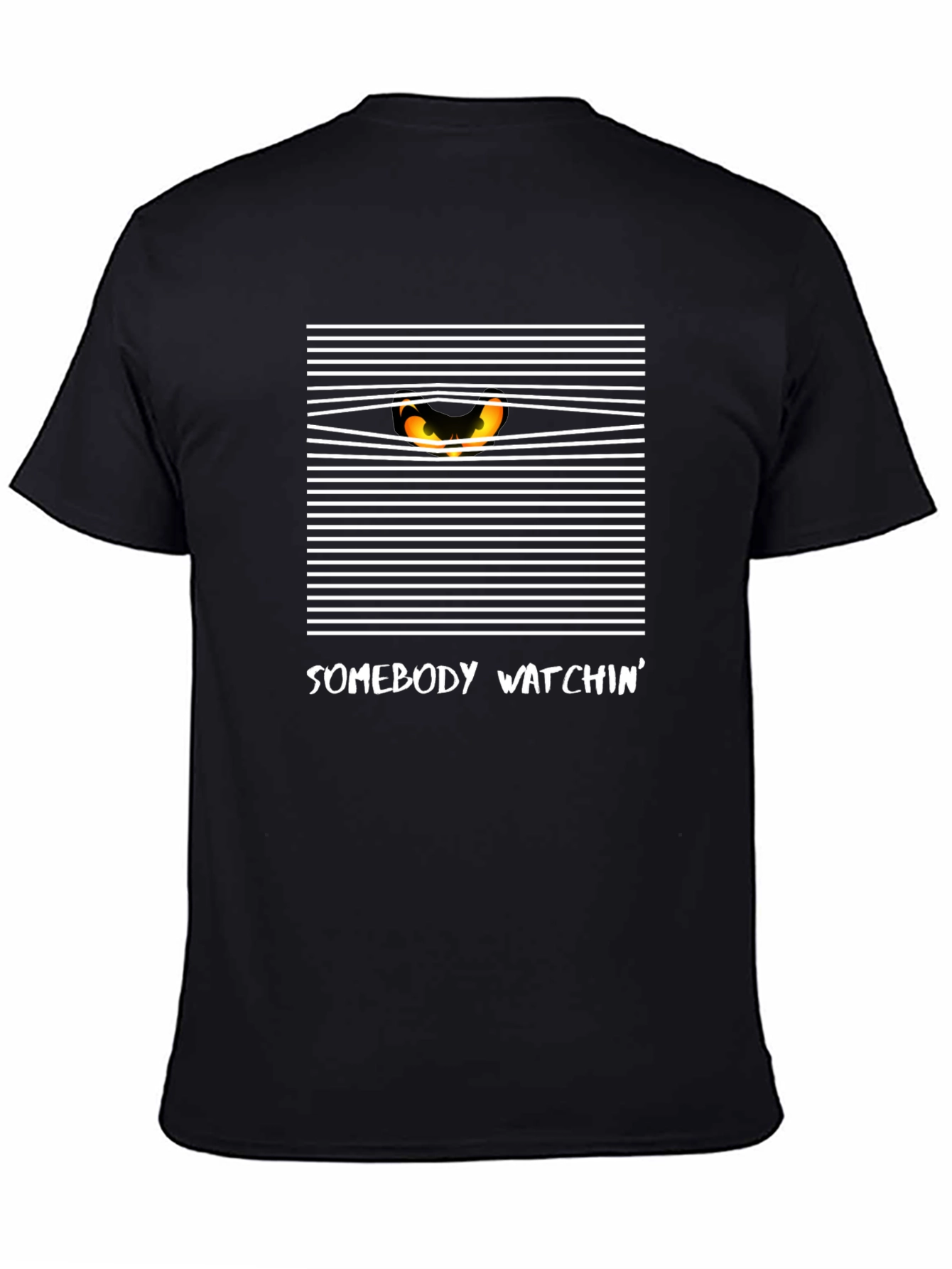 Somebody Watchin Graphic Tee - Black
