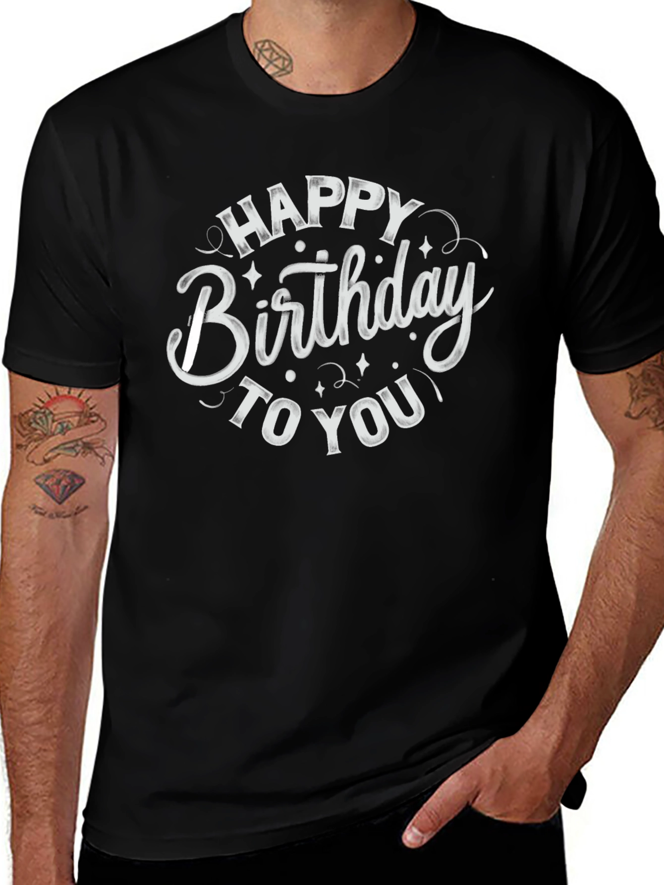 Happy Birthday T-Shirt Black