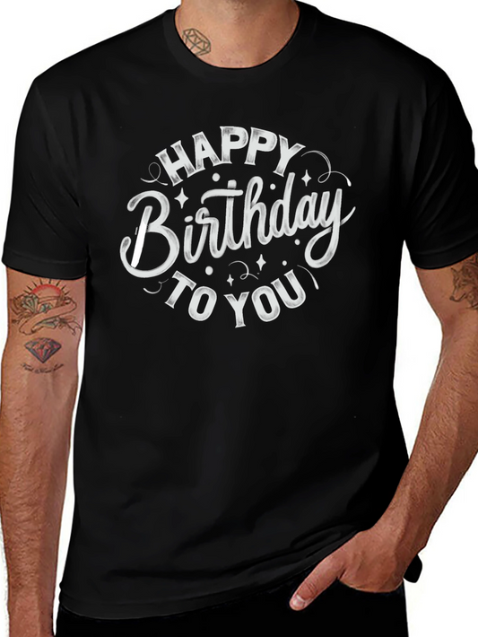 Happy Birthday T-Shirt Black