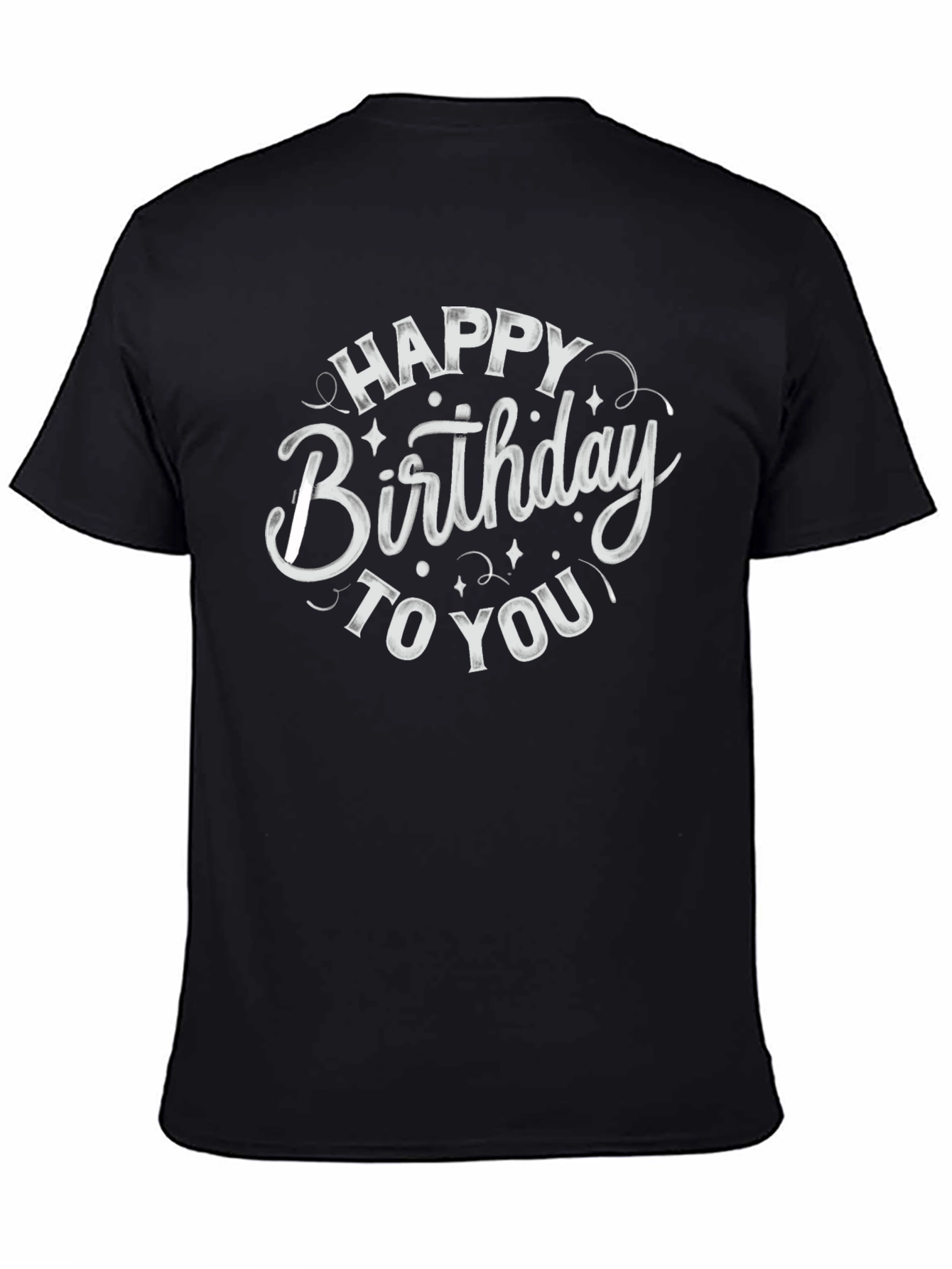 Happy Birthday T-Shirt Black