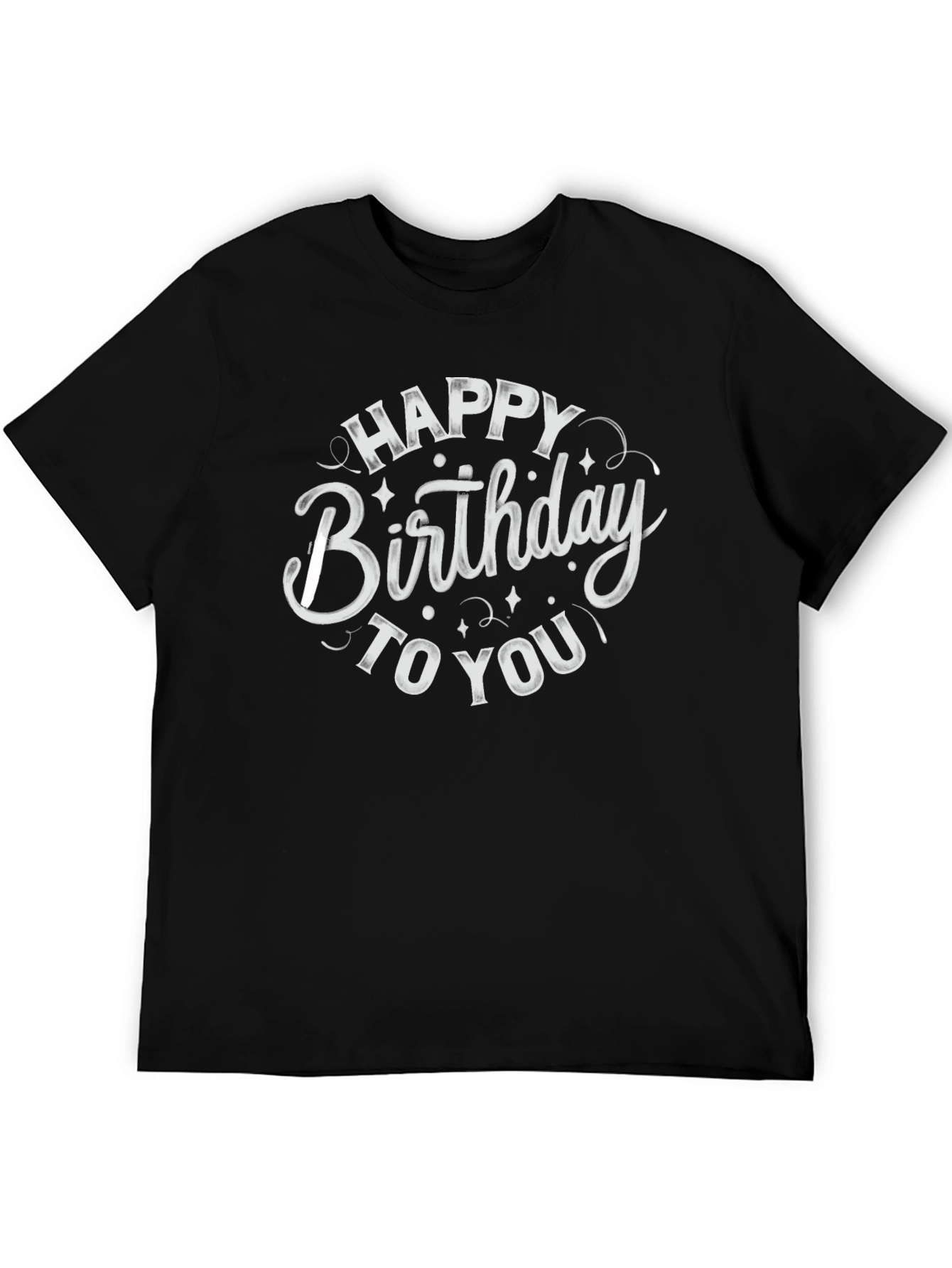 Happy Birthday T-Shirt Black