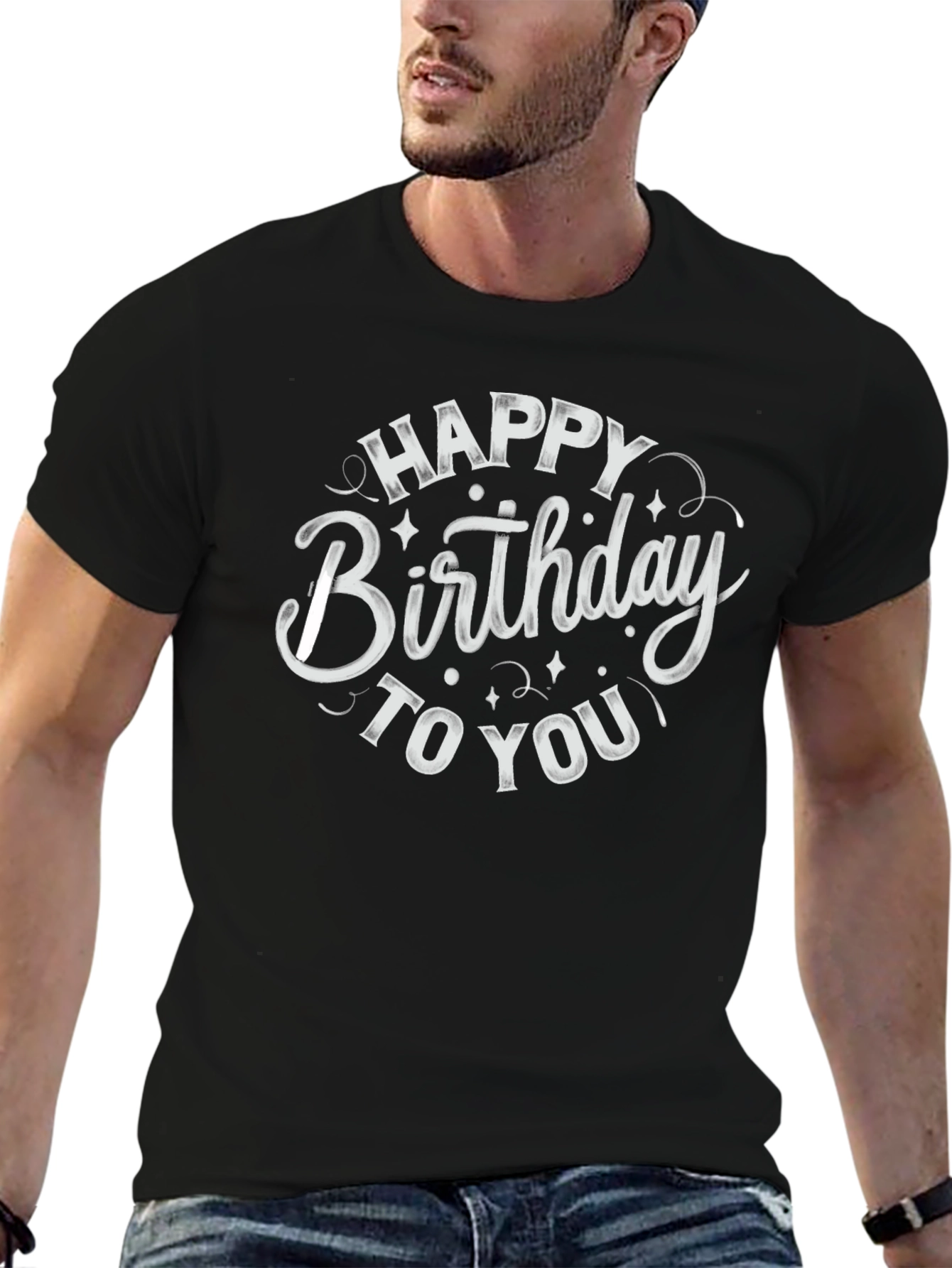 Happy Birthday T-Shirt Black