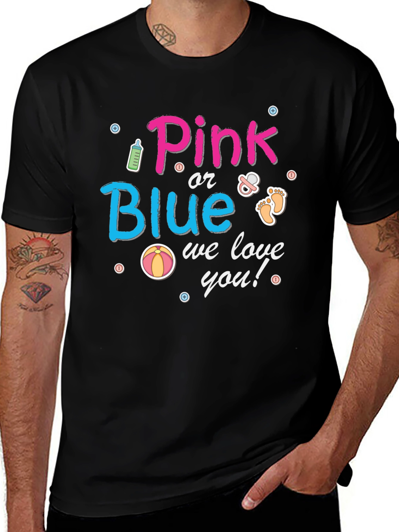 Pink or Blue Gender Reveal T-Shirt