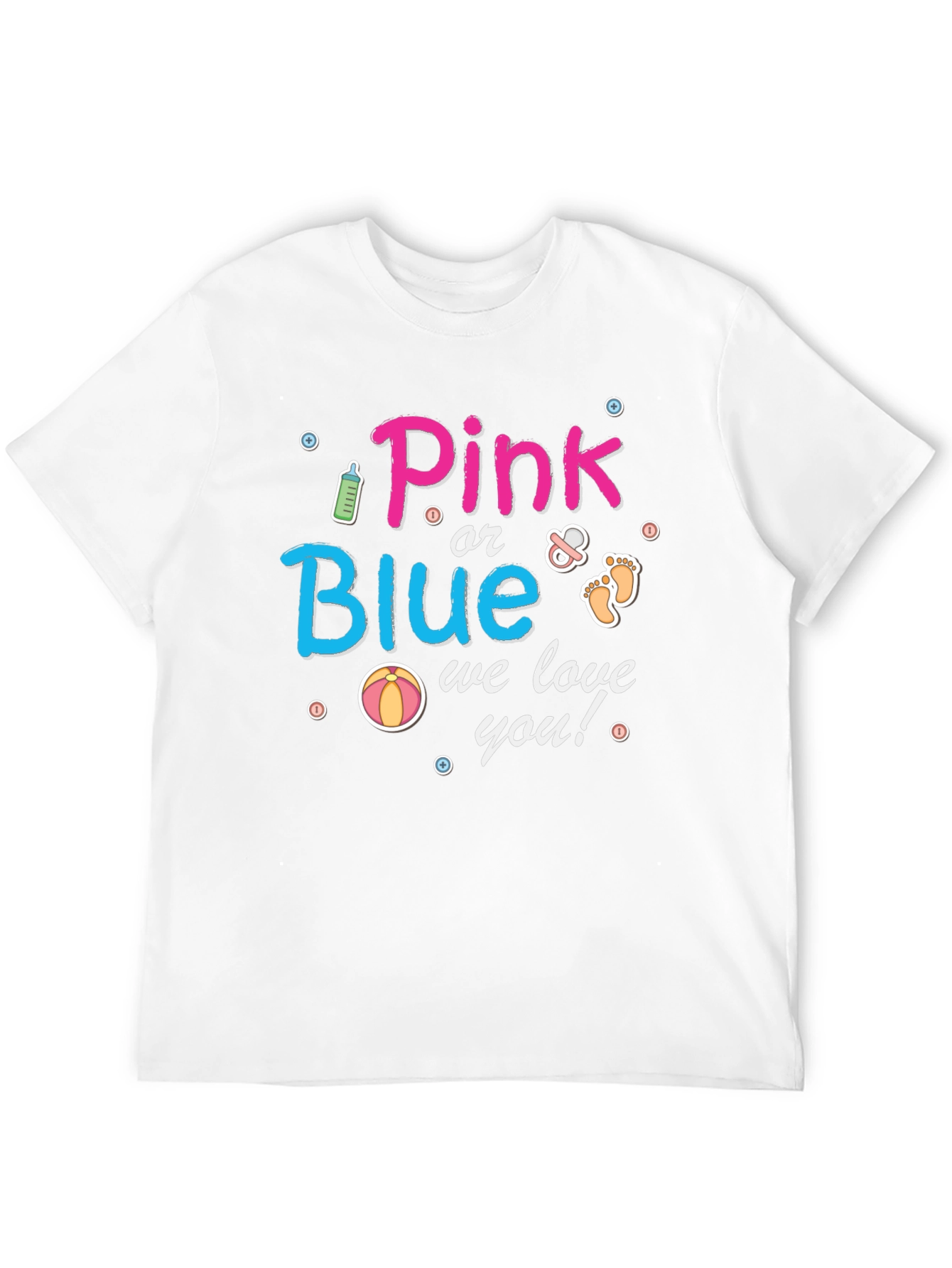 Pink or Blue Gender Reveal T-Shirt