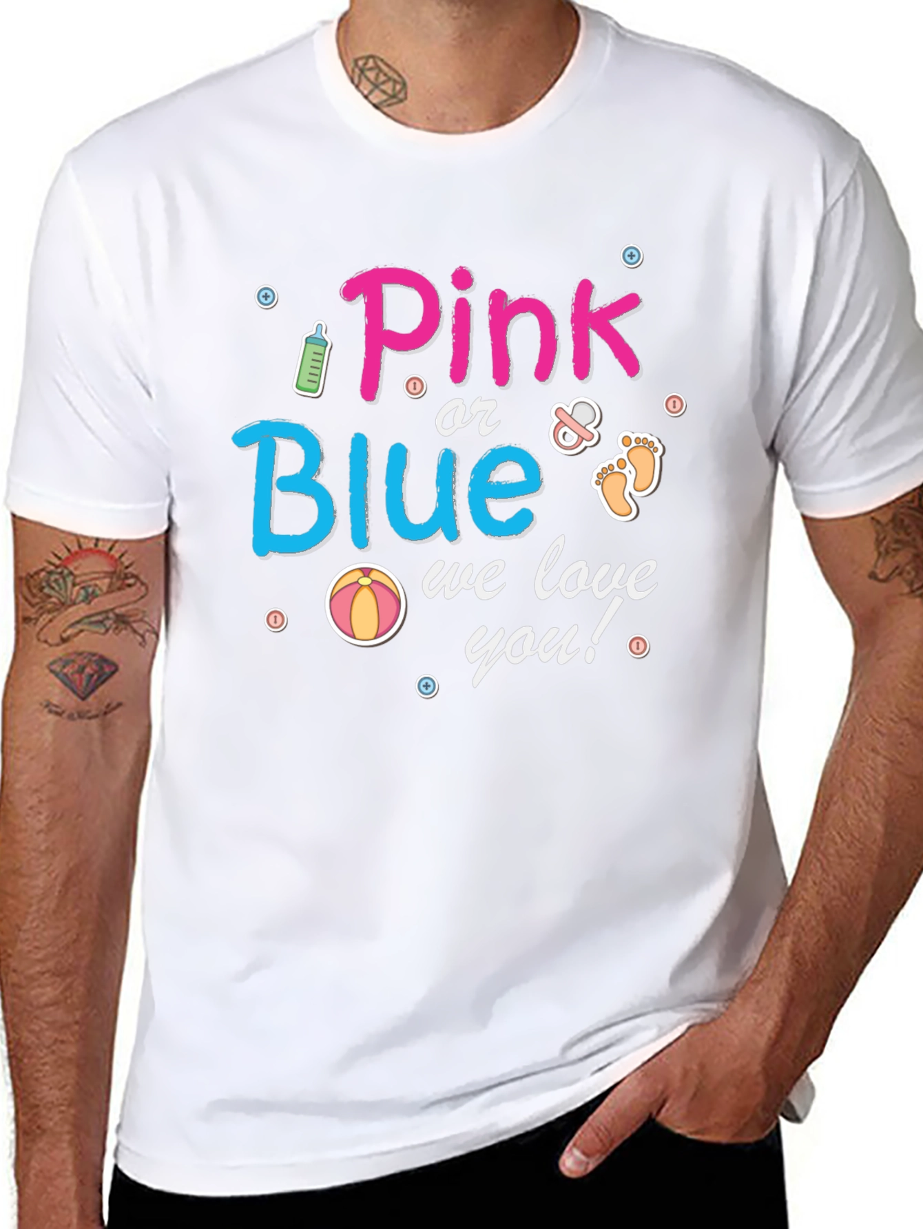 Pink or Blue Gender Reveal T-Shirt
