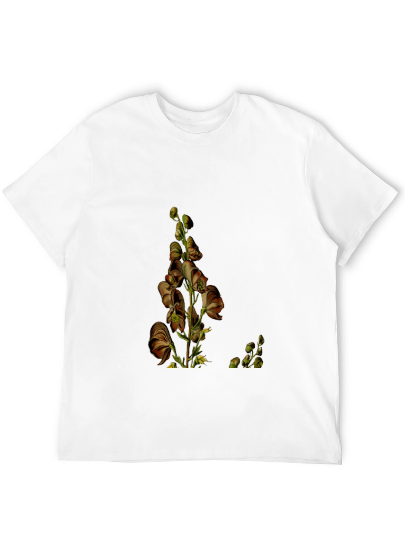 Botanical Print Black Tee
