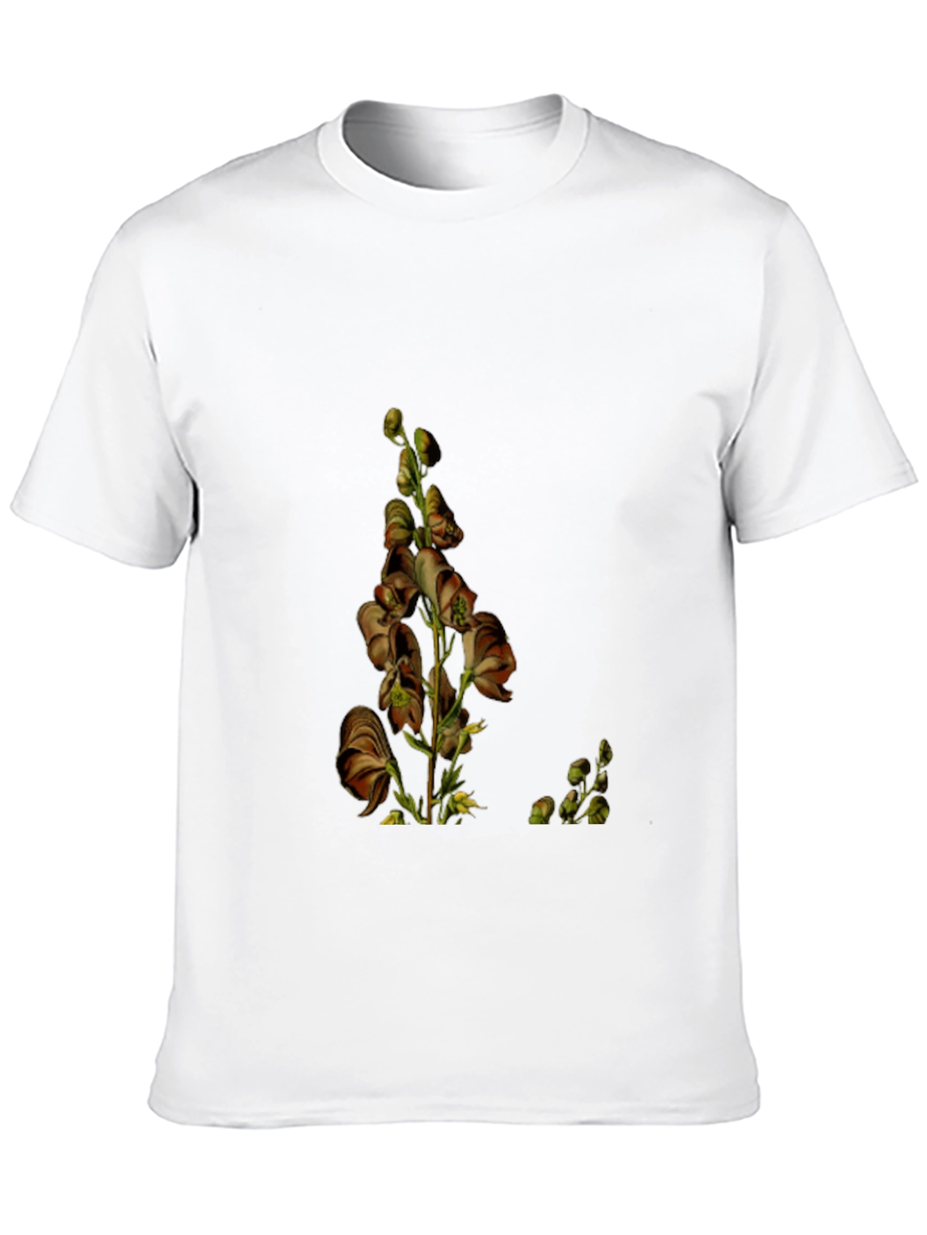 Botanical Print Black Tee