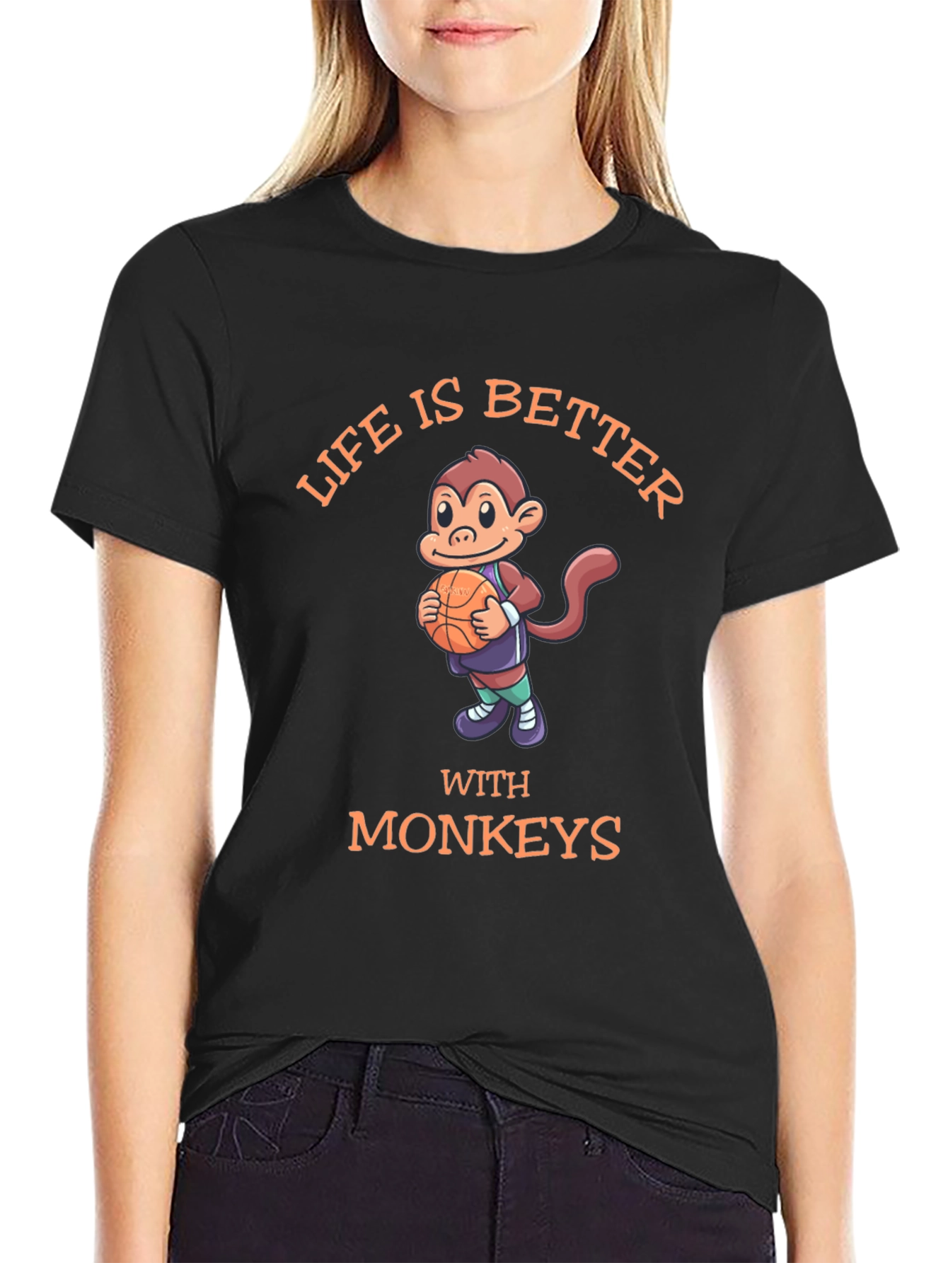 Life is Better With Monkeys T-Shirt