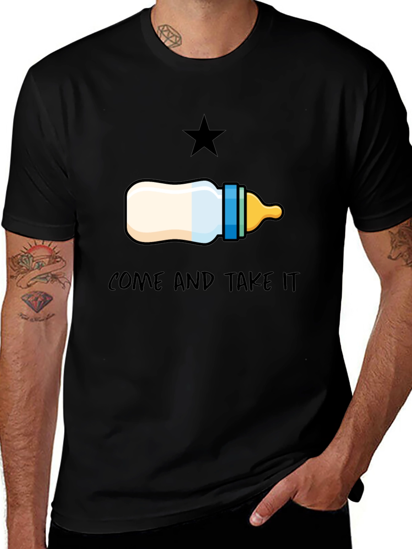 Come and Take It Baby Bottle T-Shirt
