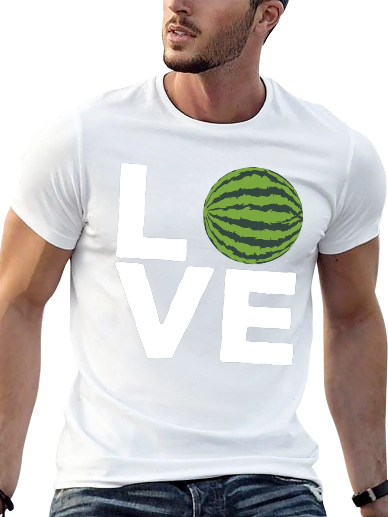 Love Watermelon Graphic Tee - Stylish Summer T-Shirt