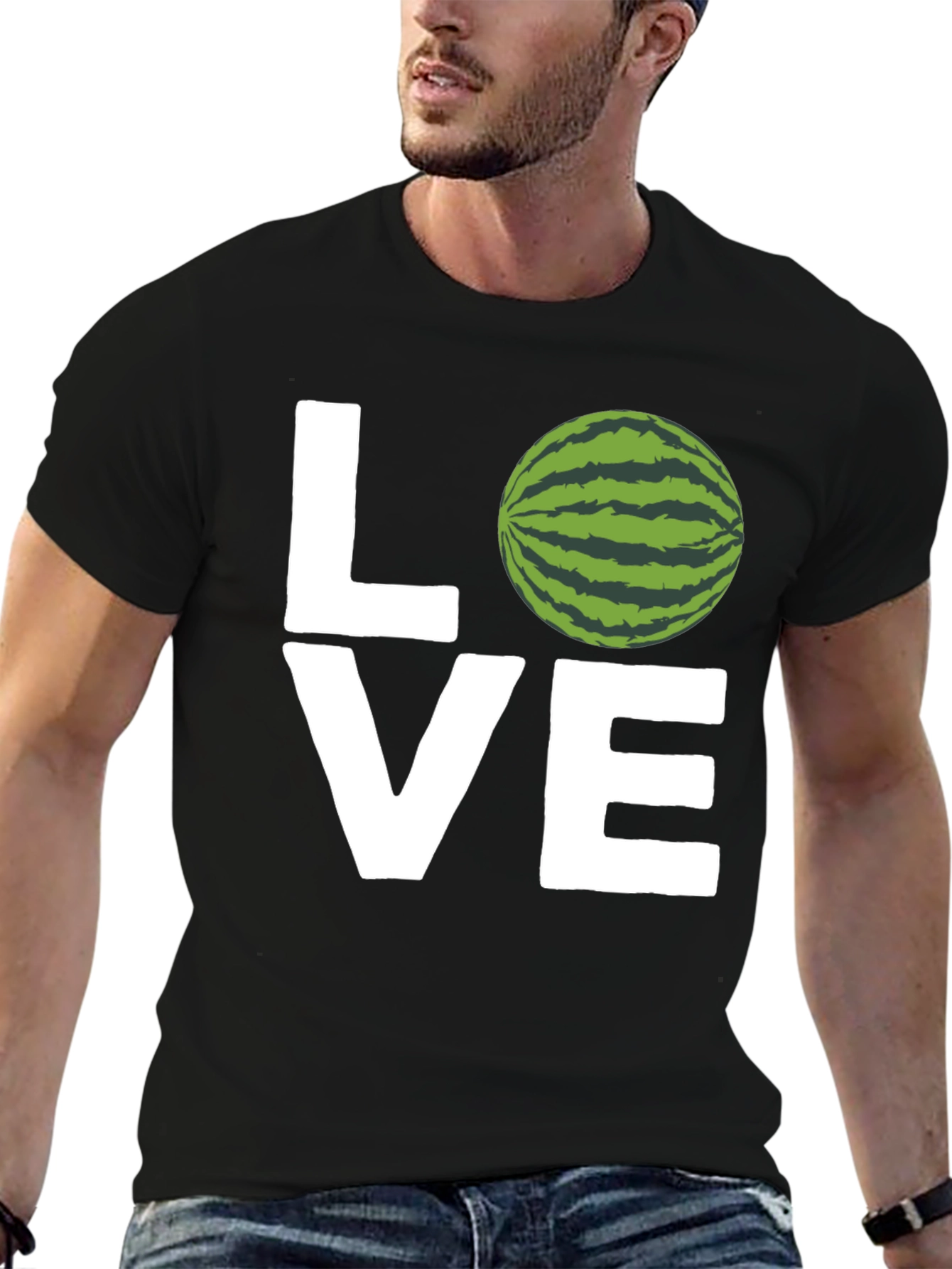Love Watermelon Graphic Tee - Stylish Summer T-Shirt