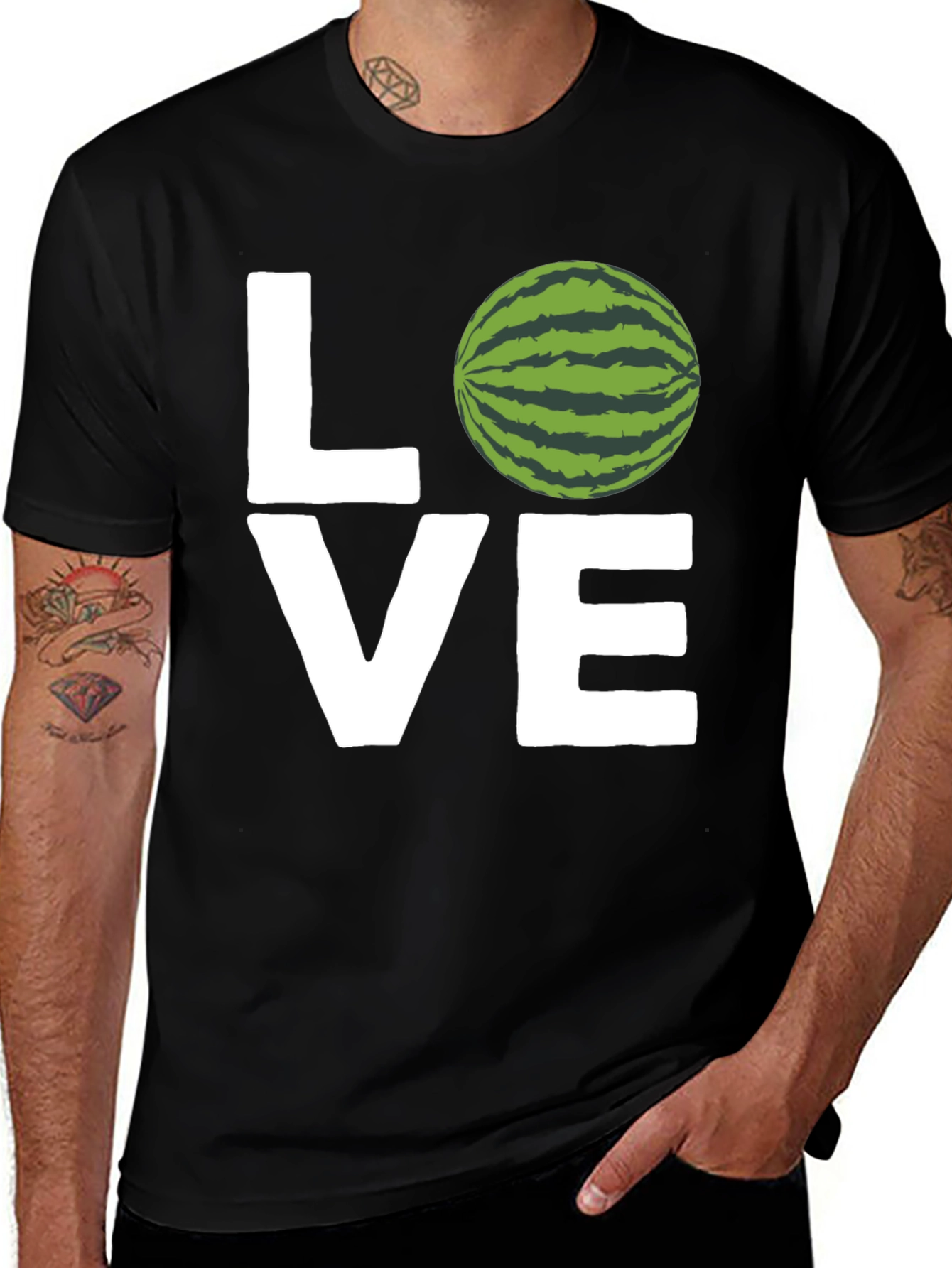 Love Watermelon Graphic Tee - Stylish Summer T-Shirt