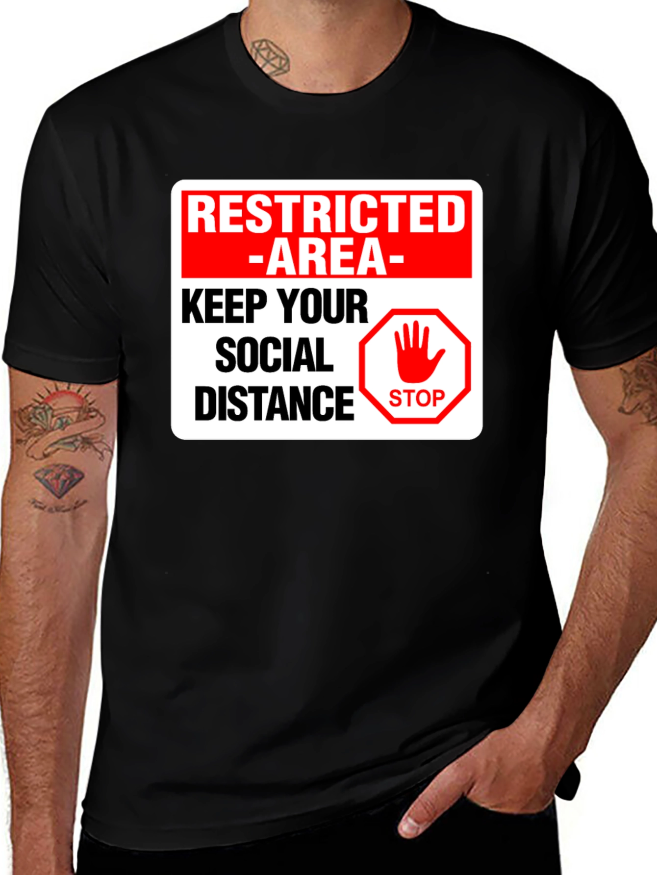 Restricted Area Social Distance T-Shirt