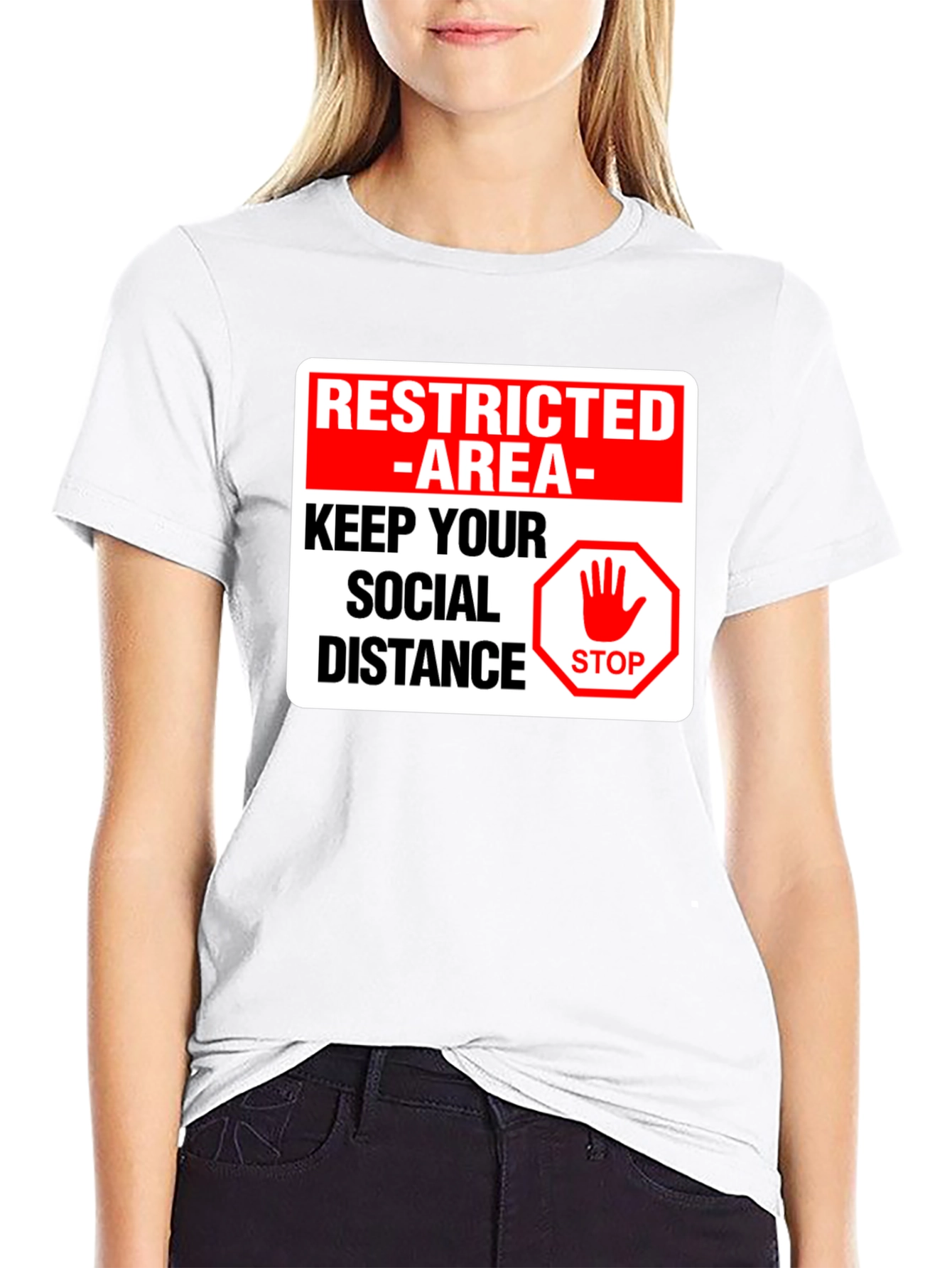 Restricted Area Social Distance T-Shirt