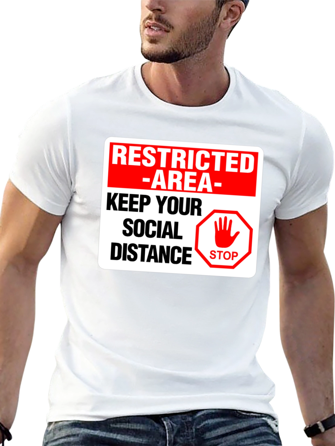 Restricted Area Social Distance T-Shirt