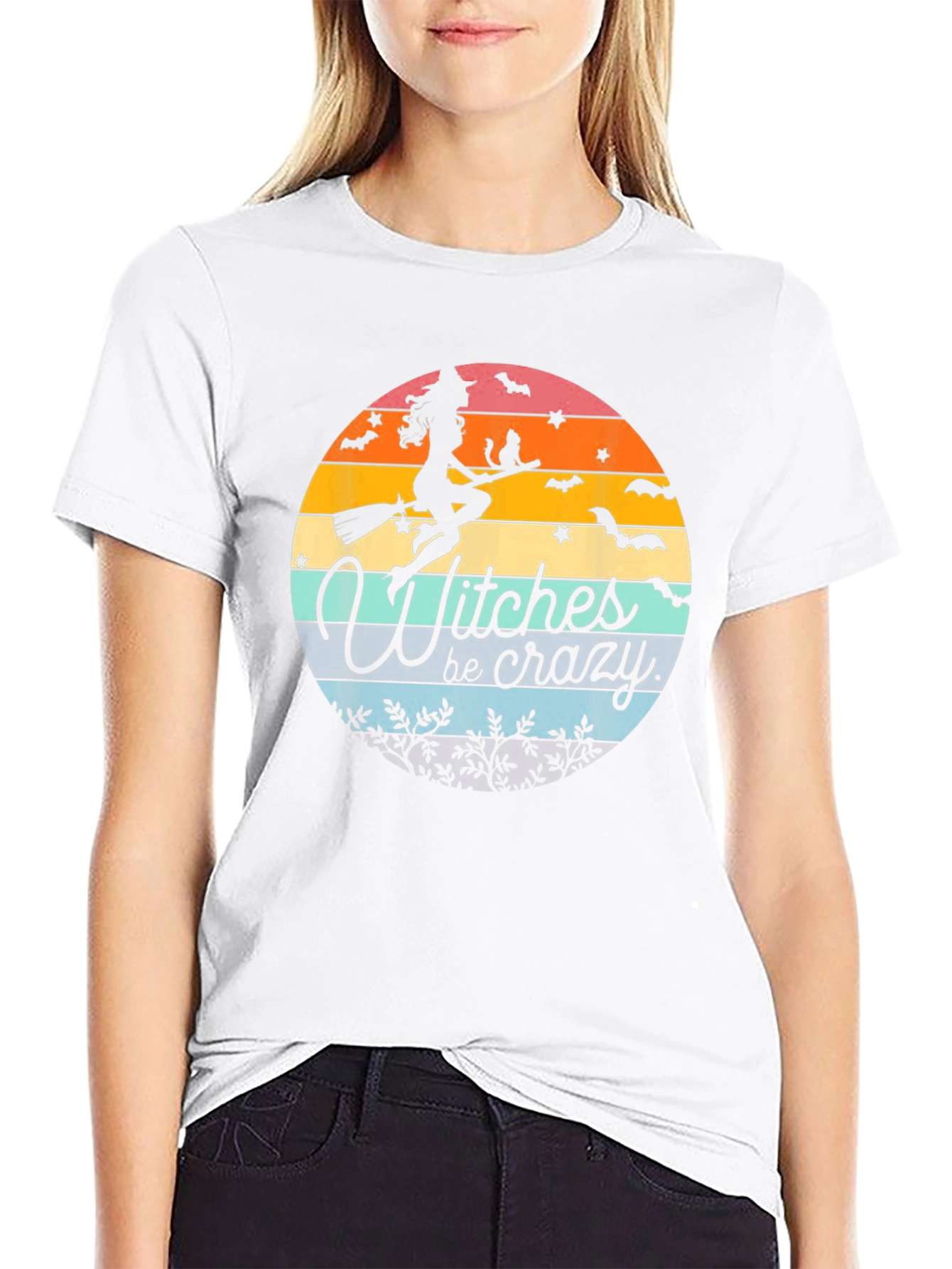 Witches Be Crazy Halloween Graphic T-Shirt