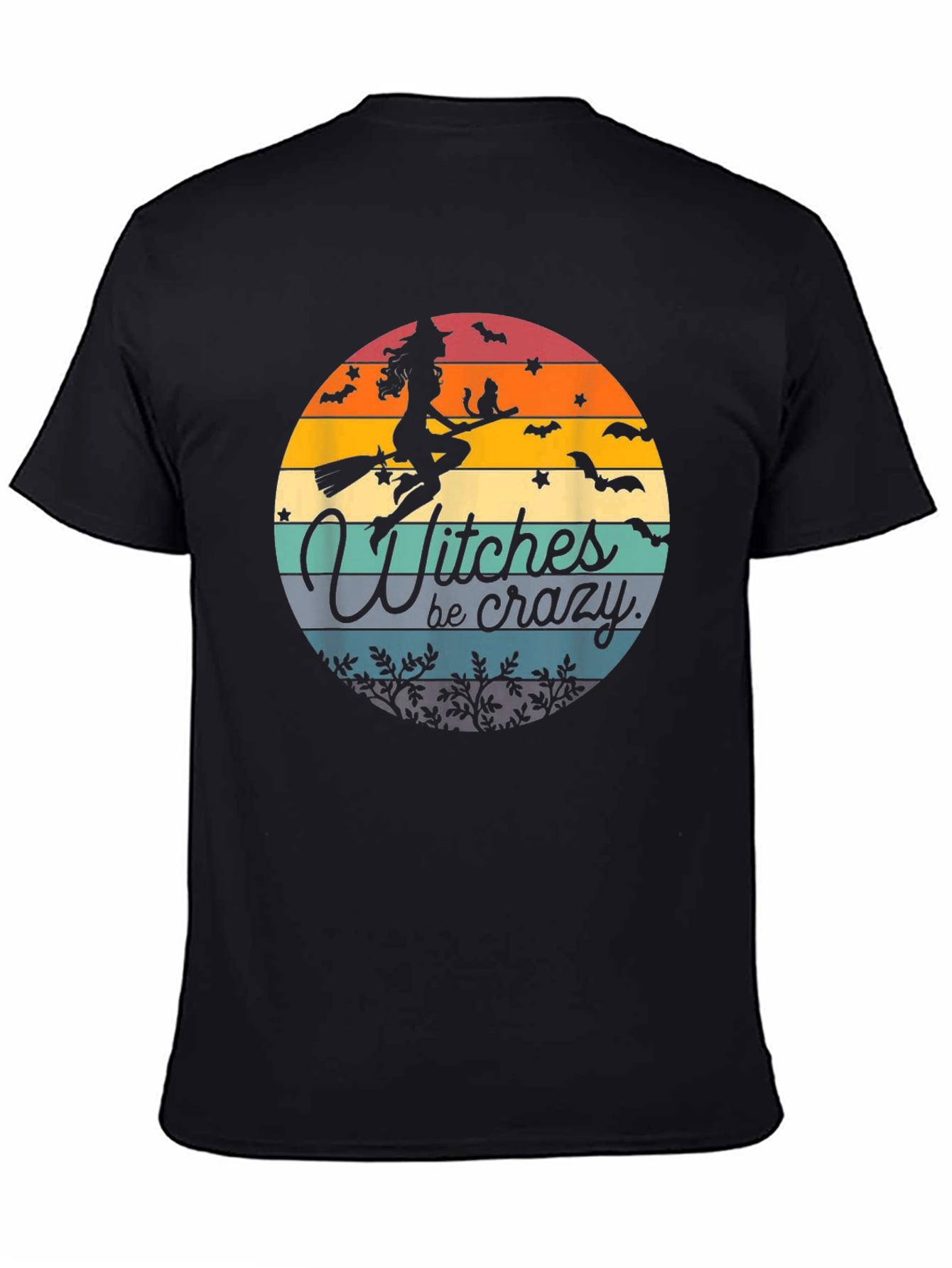 Witches Be Crazy Halloween Graphic T-Shirt