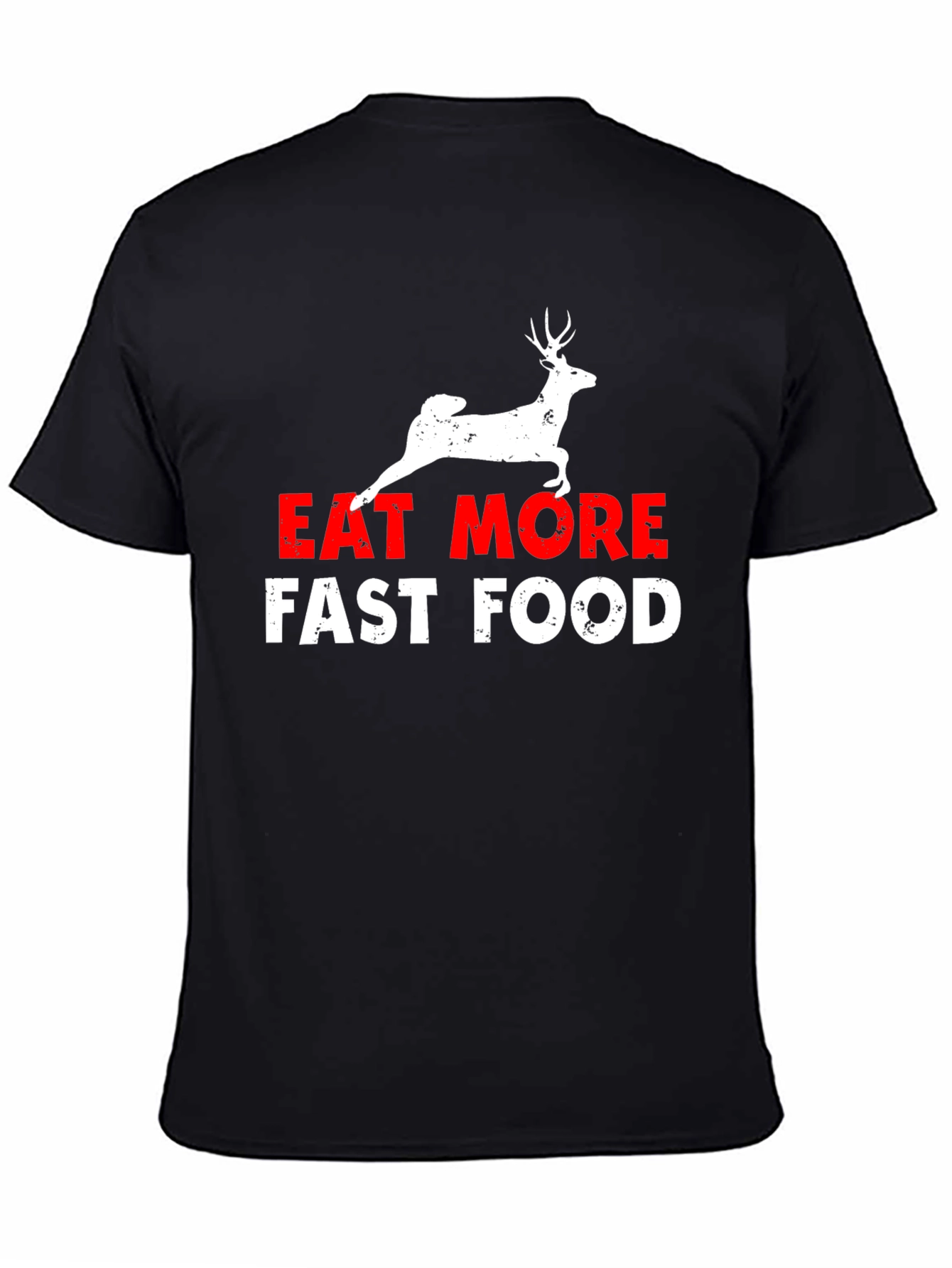 Eat More Fast Food Black Graphic Tee