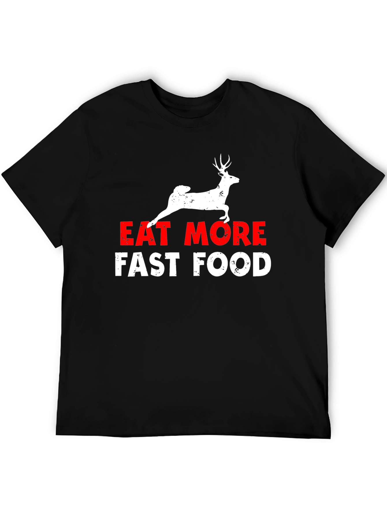 Eat More Fast Food Black Graphic Tee