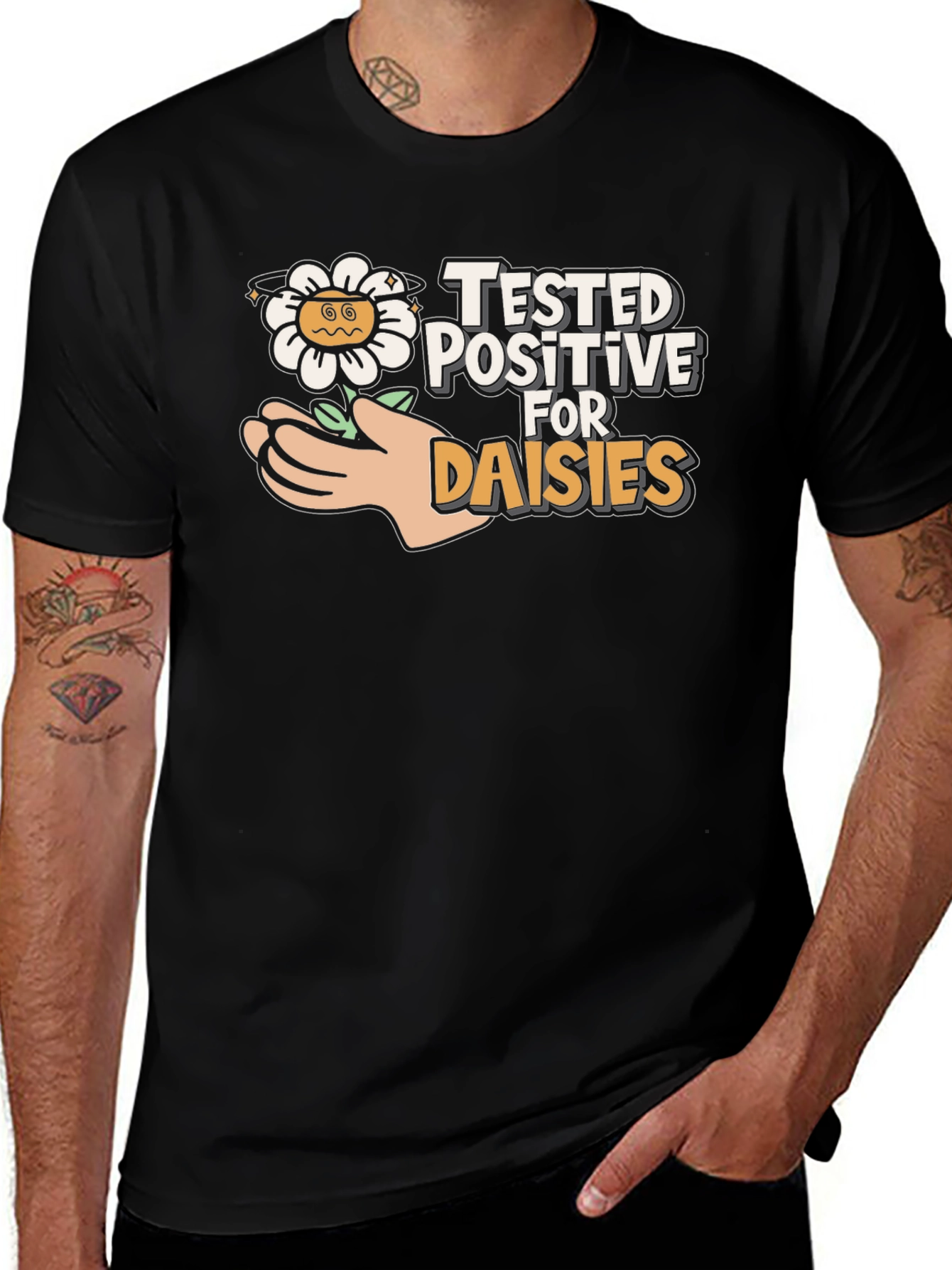 Tested Positive for Daisies Graphic Tee