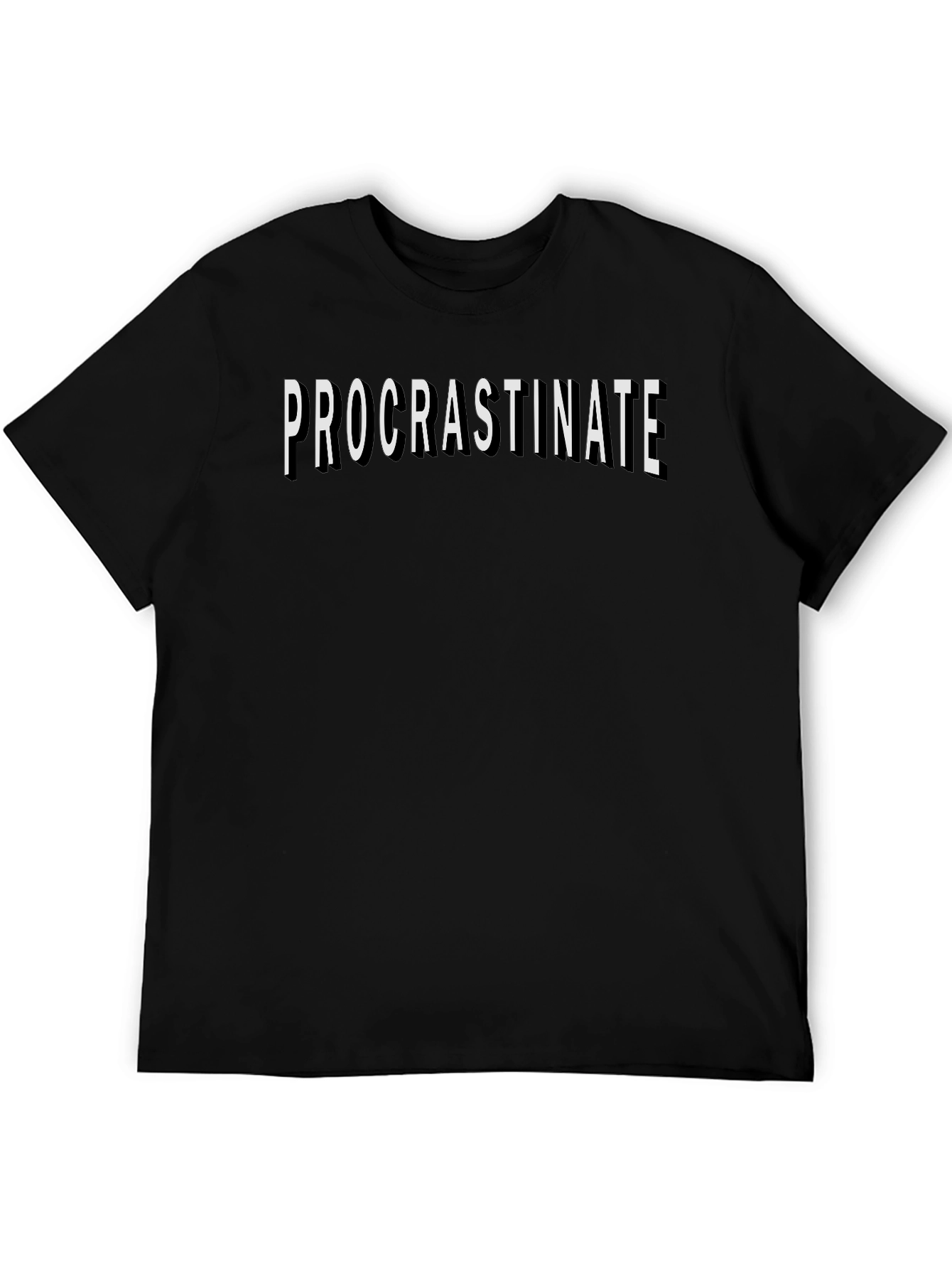 Procrastinate T-Shirt - Funny Graphic Tee for Men