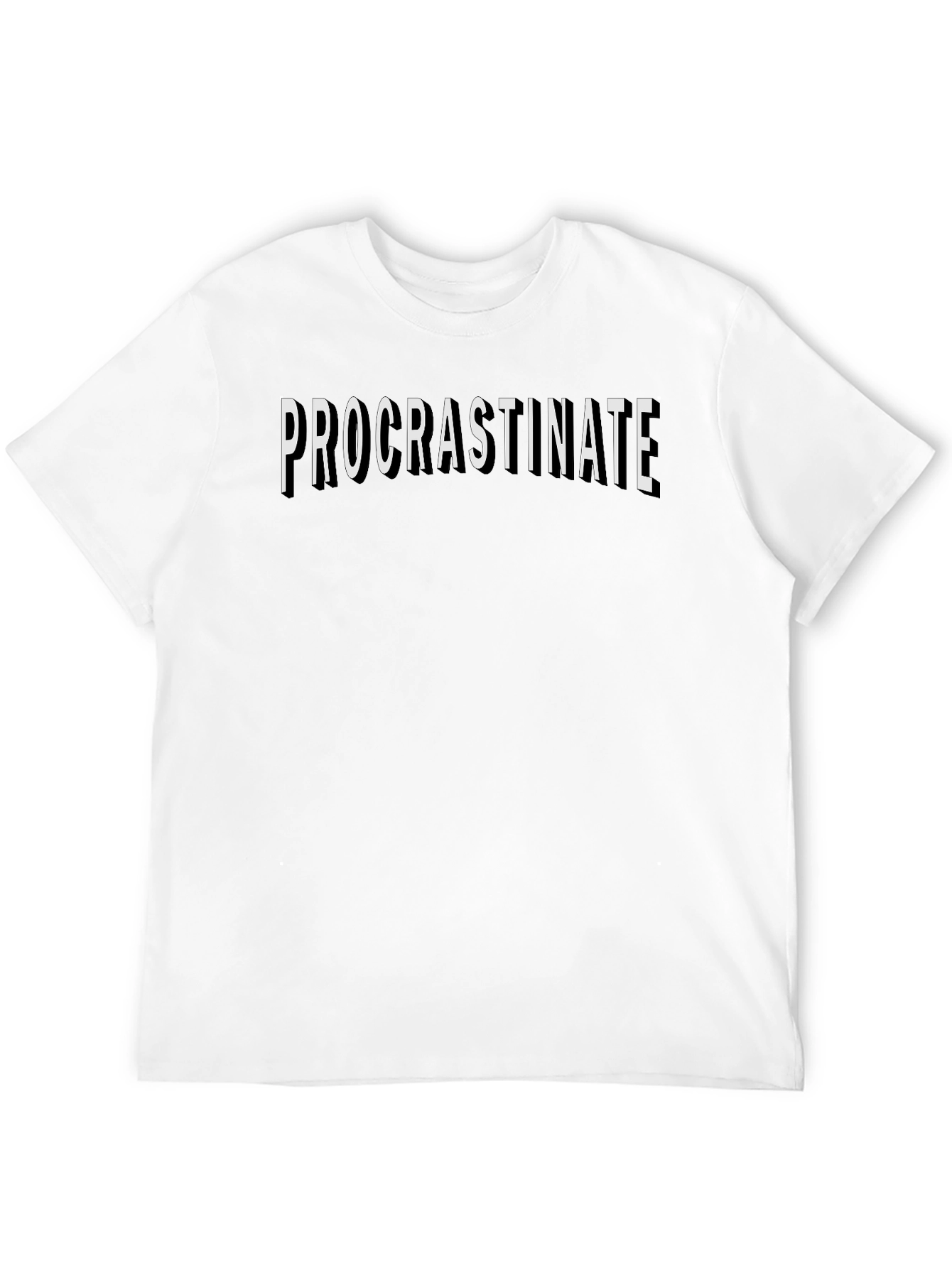 Procrastinate T-Shirt - Funny Graphic Tee for Men