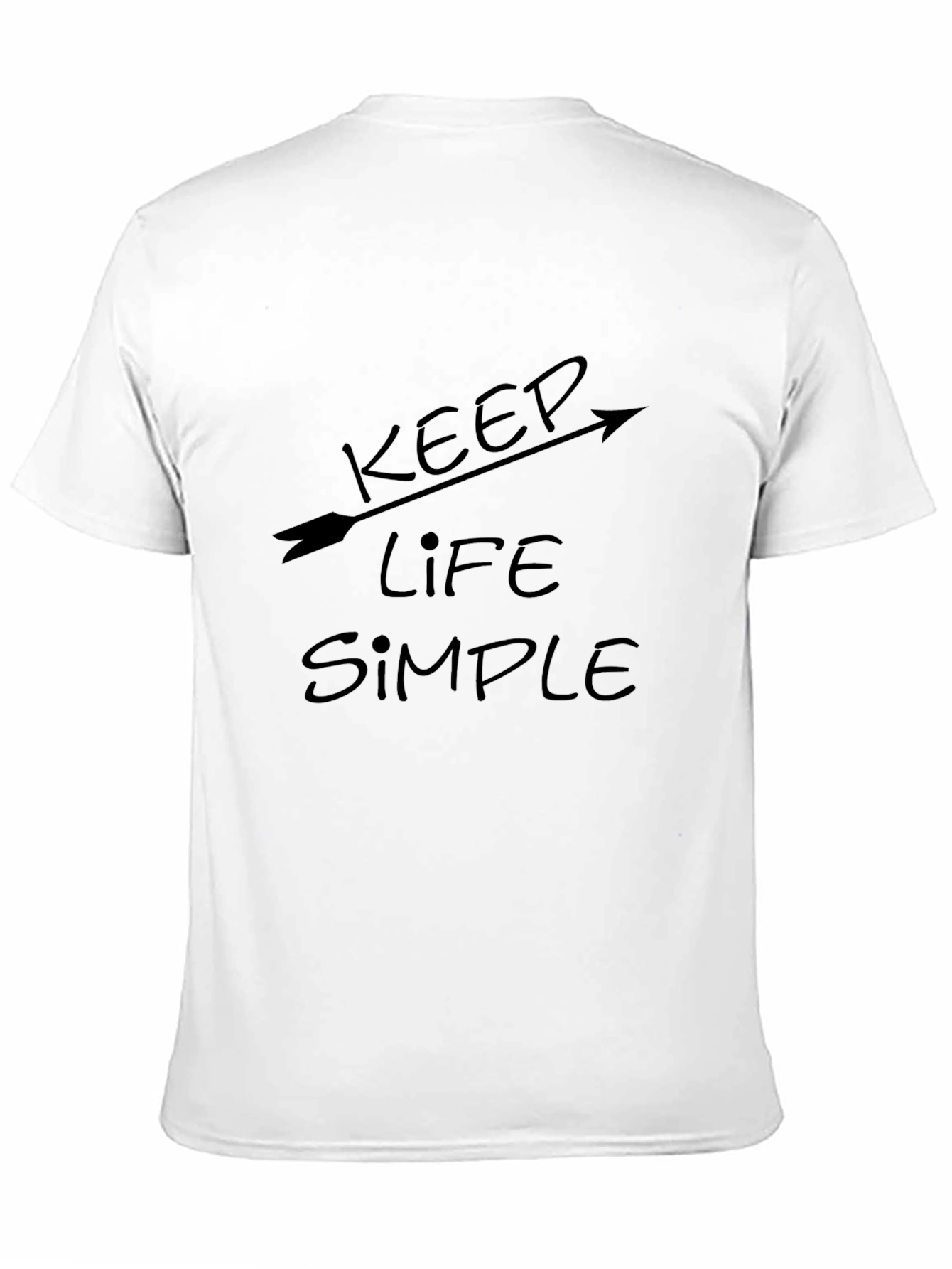 Keep Life Simple T-Shirt - Black Arrow Design