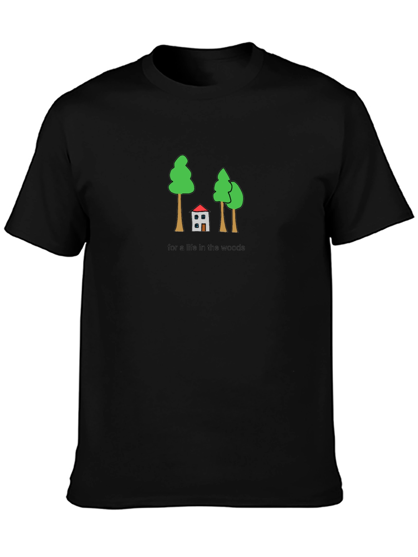 Life in the Woods Graphic Tee - Black
