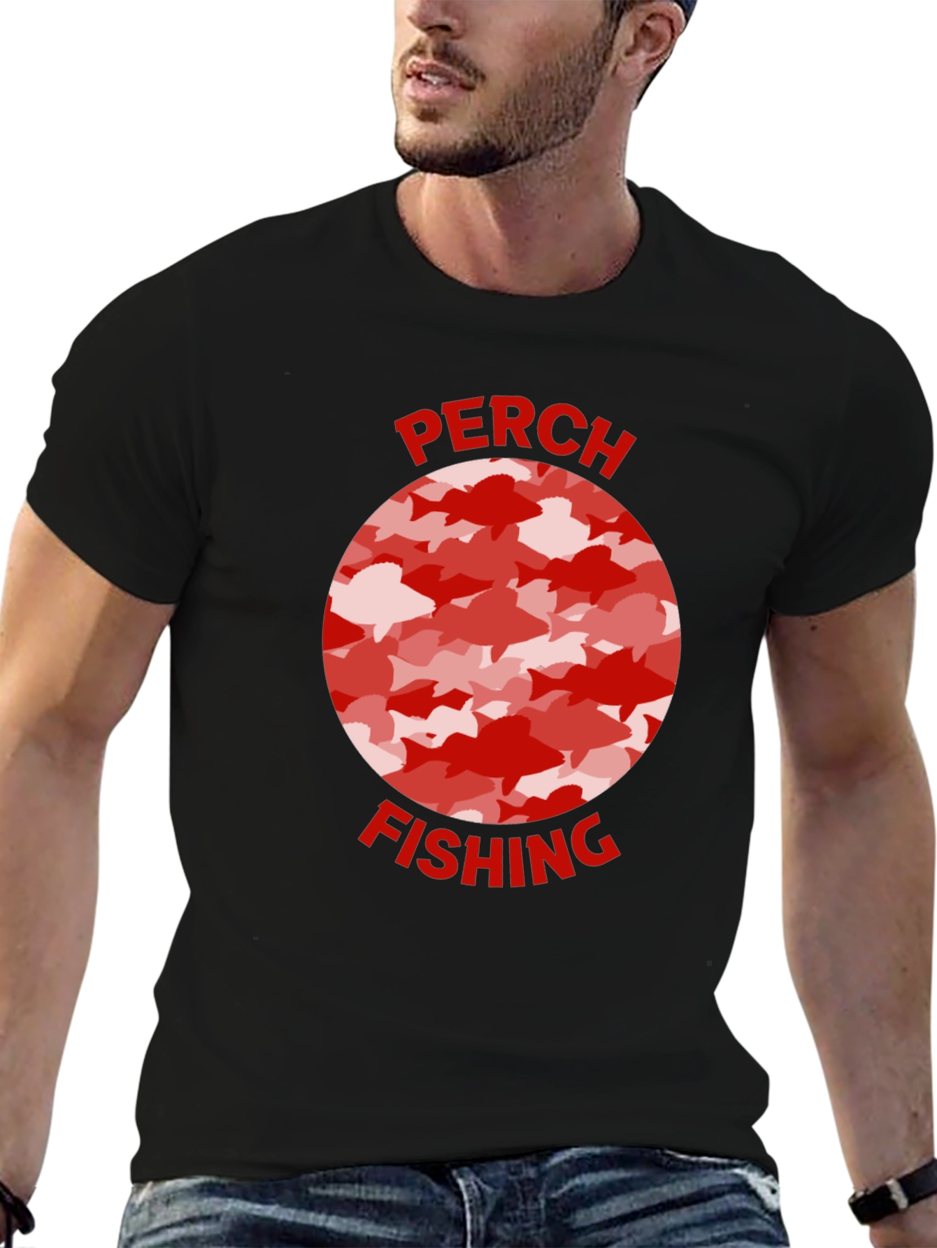 Perch Fishing Graphic Tee