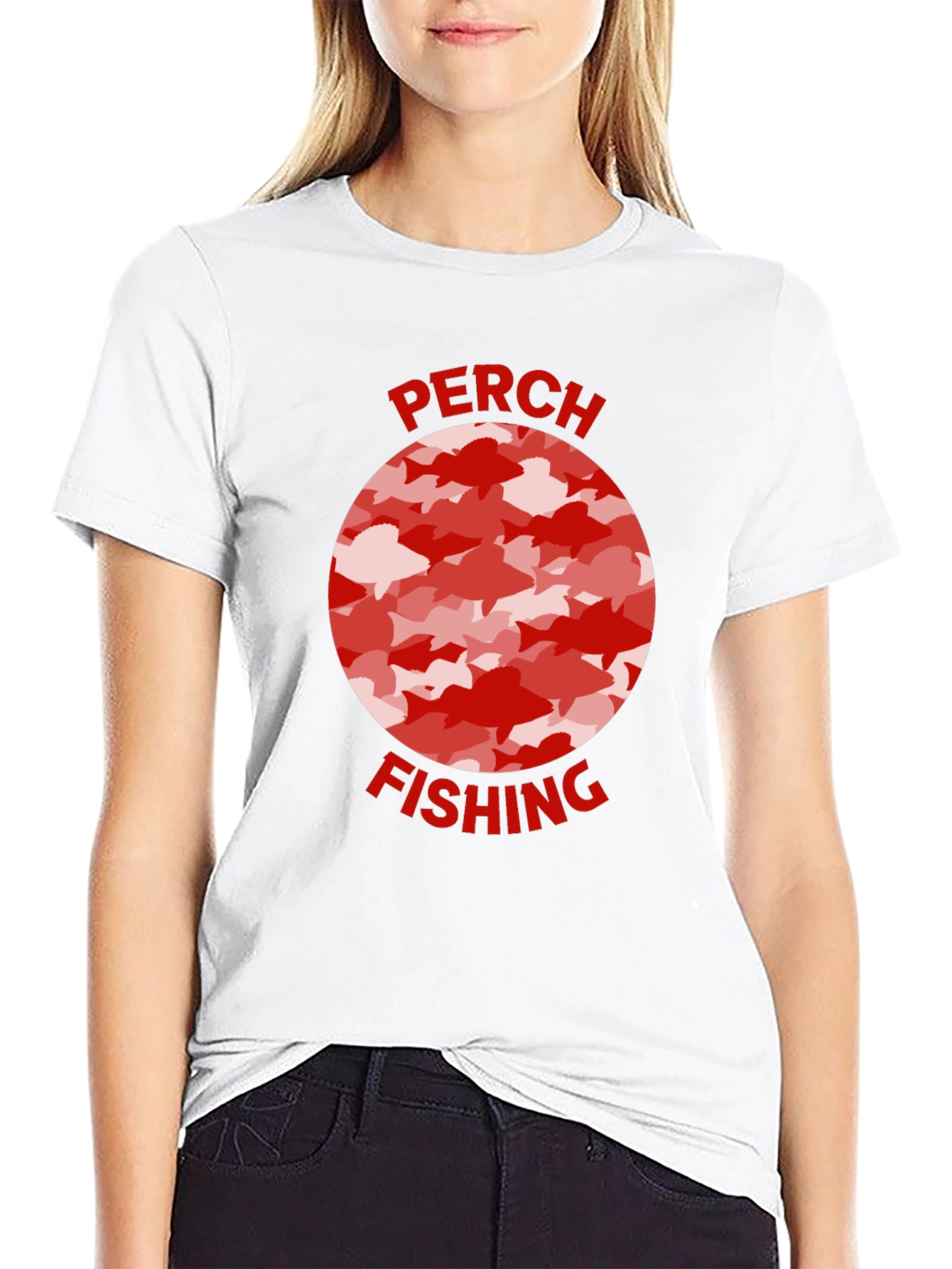 Perch Fishing Graphic Tee