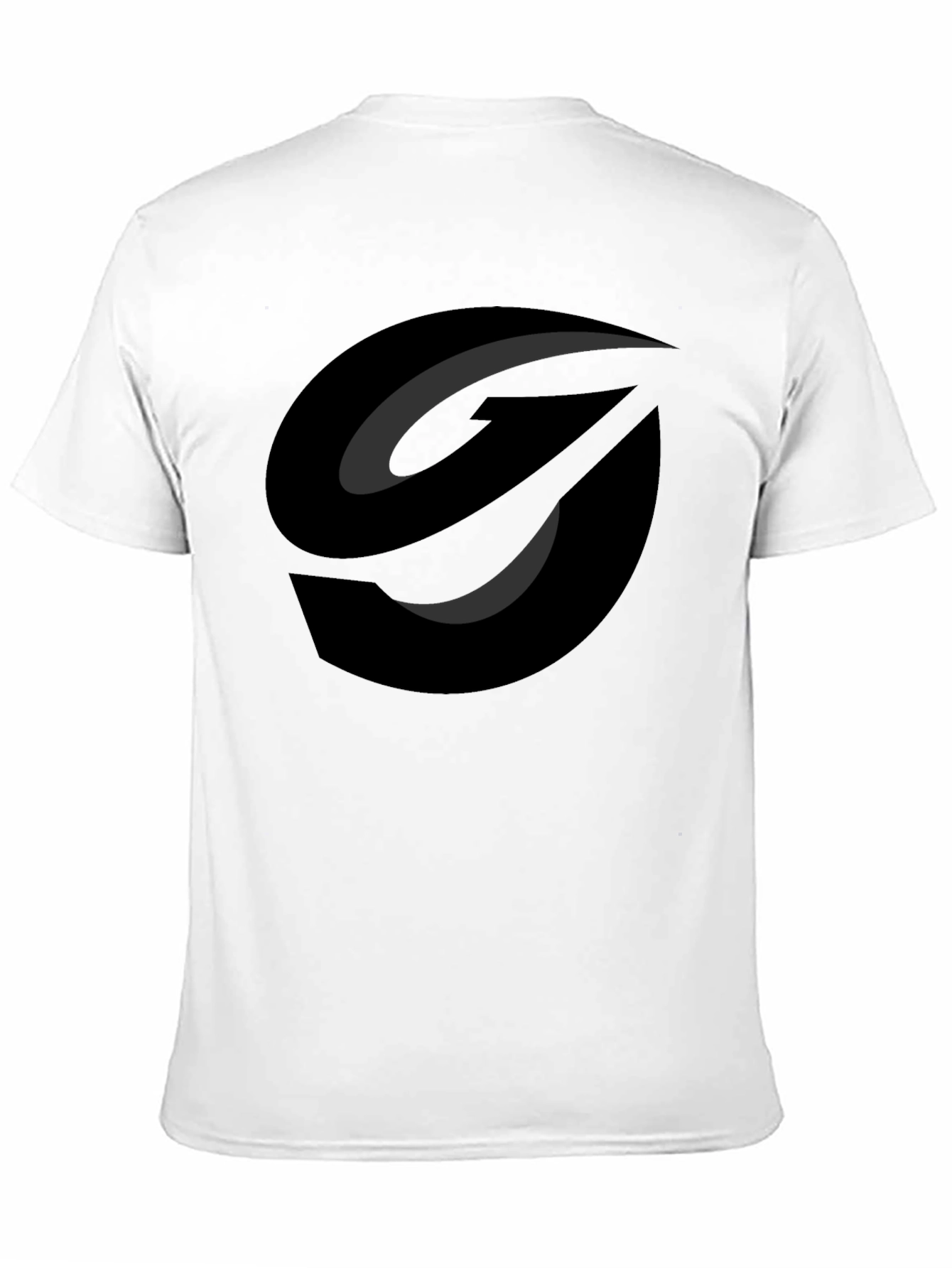 Modern Graphic Tee - Abstract Black Logo