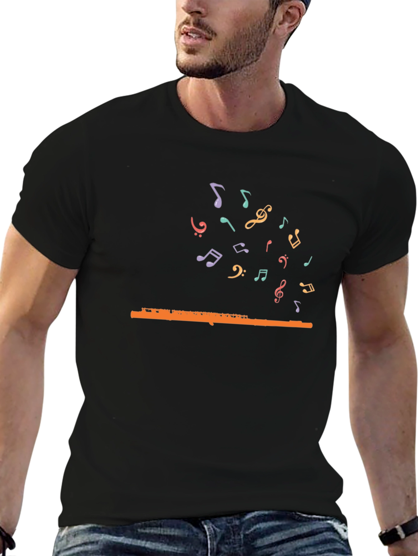 Musical Flute Notes T-Shirt