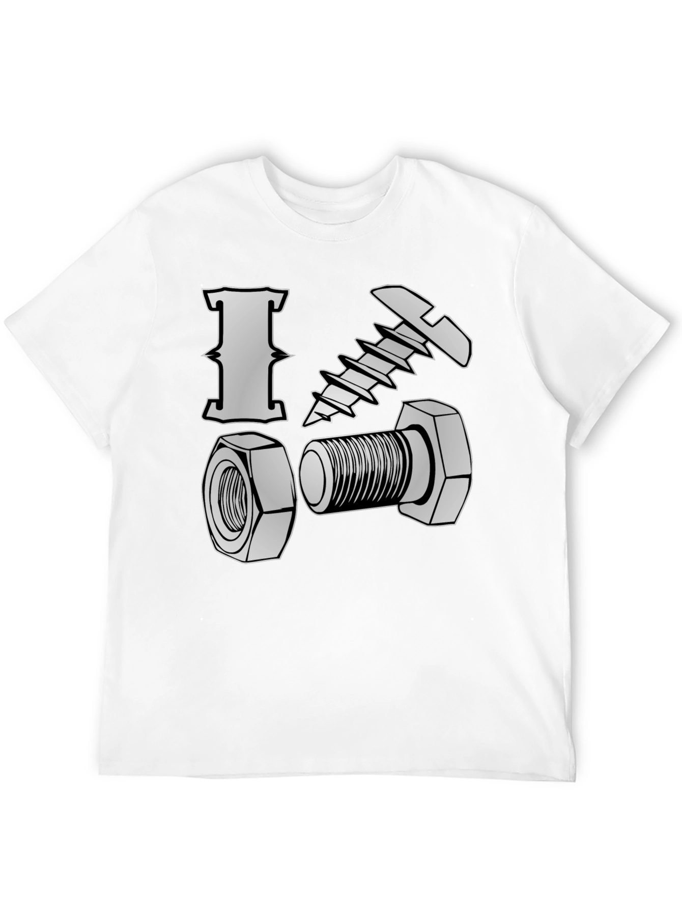 I Heart Nuts & Bolts T-Shirt - Black