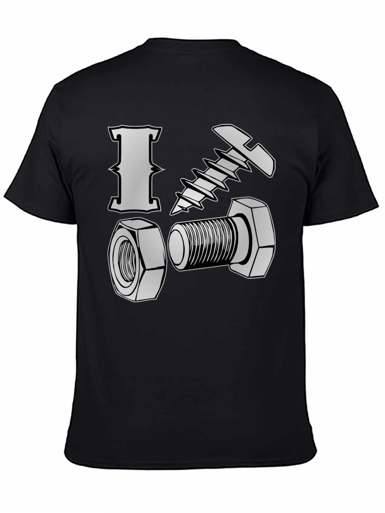 I Heart Nuts & Bolts T-Shirt - Black