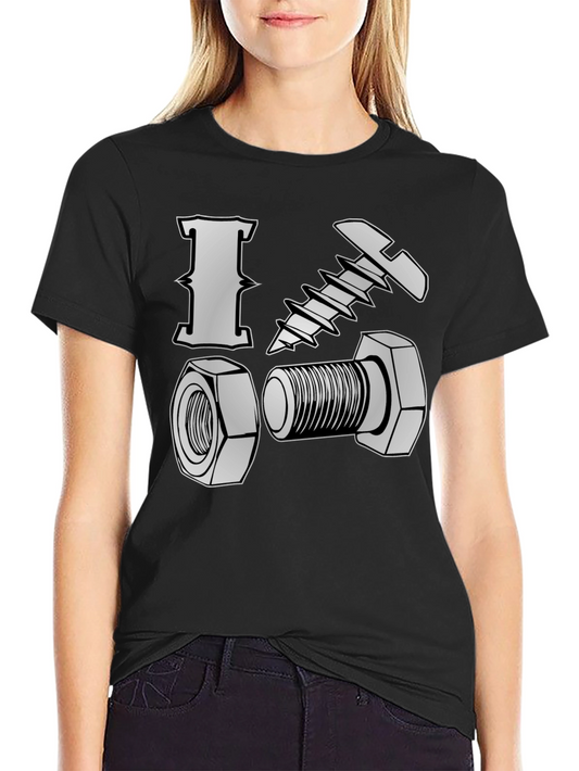 I Heart Nuts & Bolts T-Shirt - Black