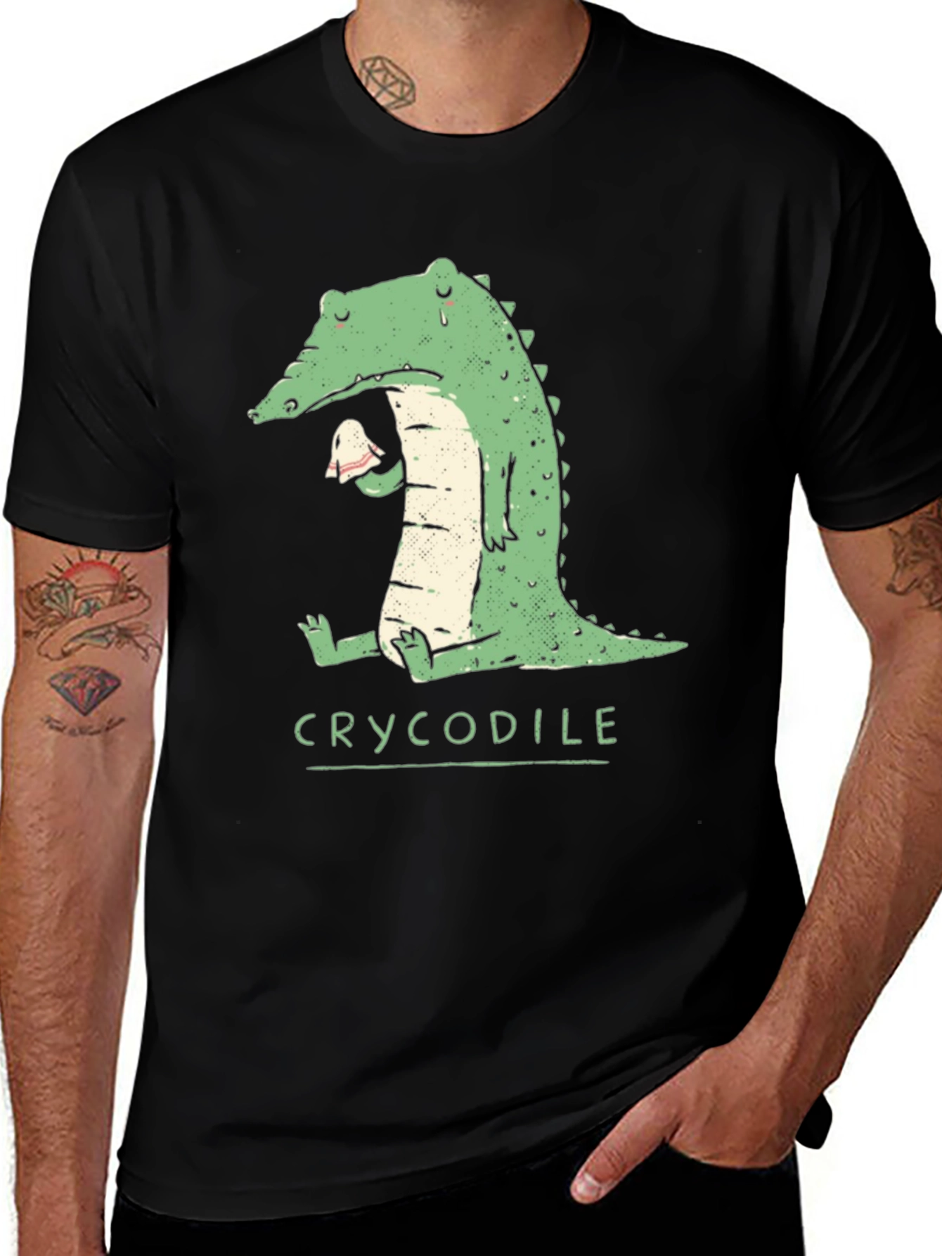 Crycodile T-Shirt - Funny Crocodile Graphic Tee