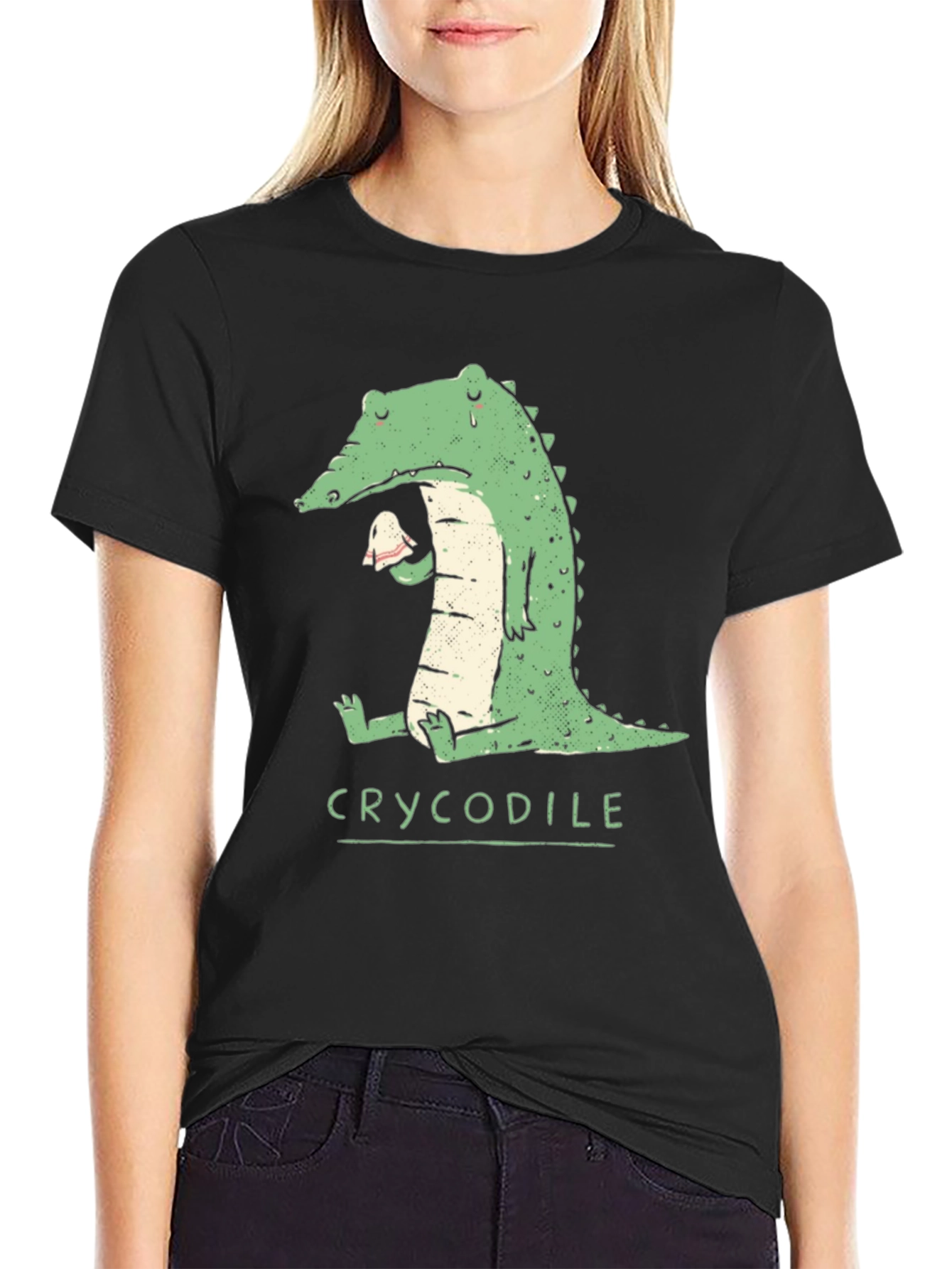 Crycodile T-Shirt - Funny Crocodile Graphic Tee