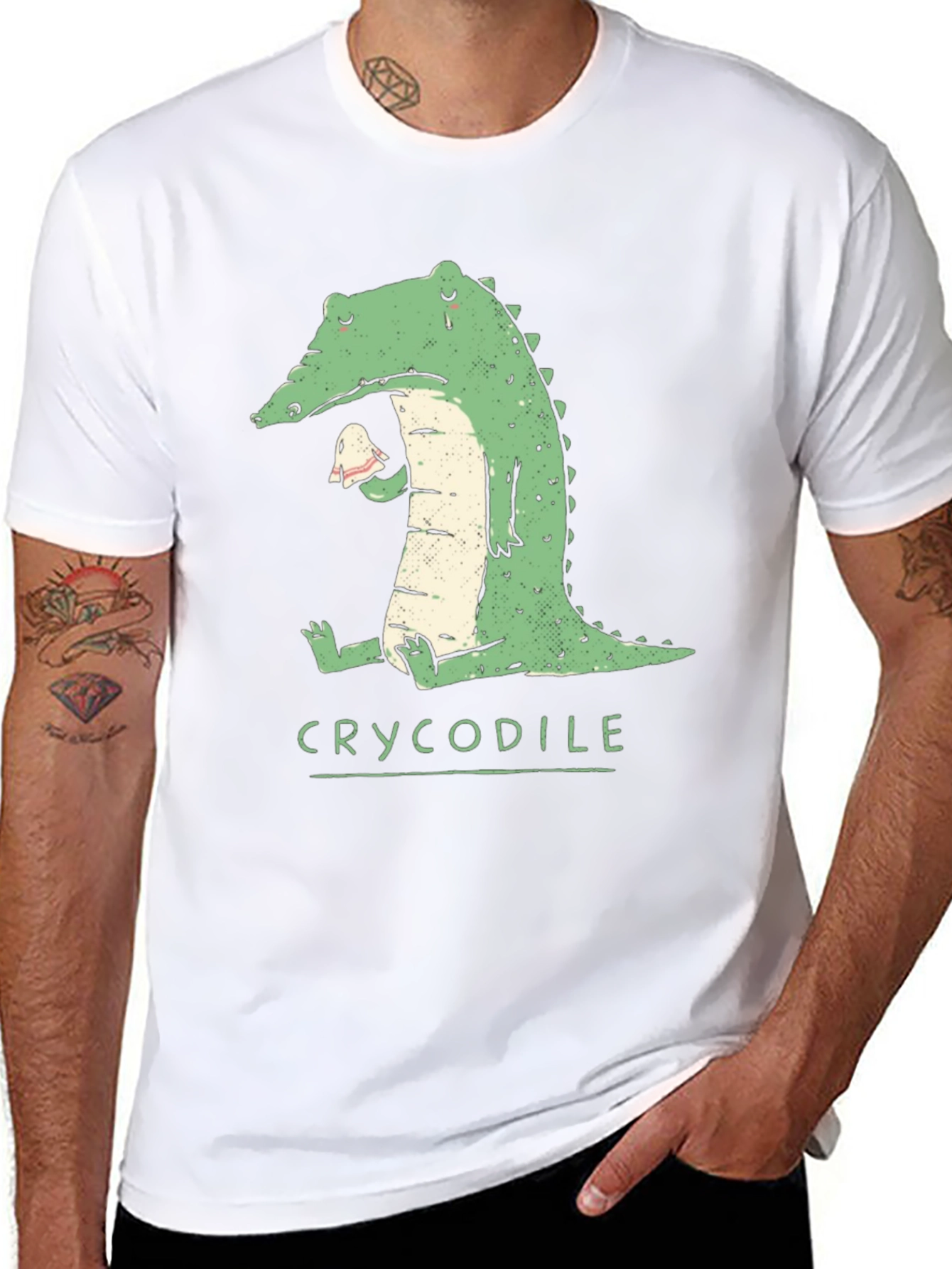 Crycodile T-Shirt - Funny Crocodile Graphic Tee