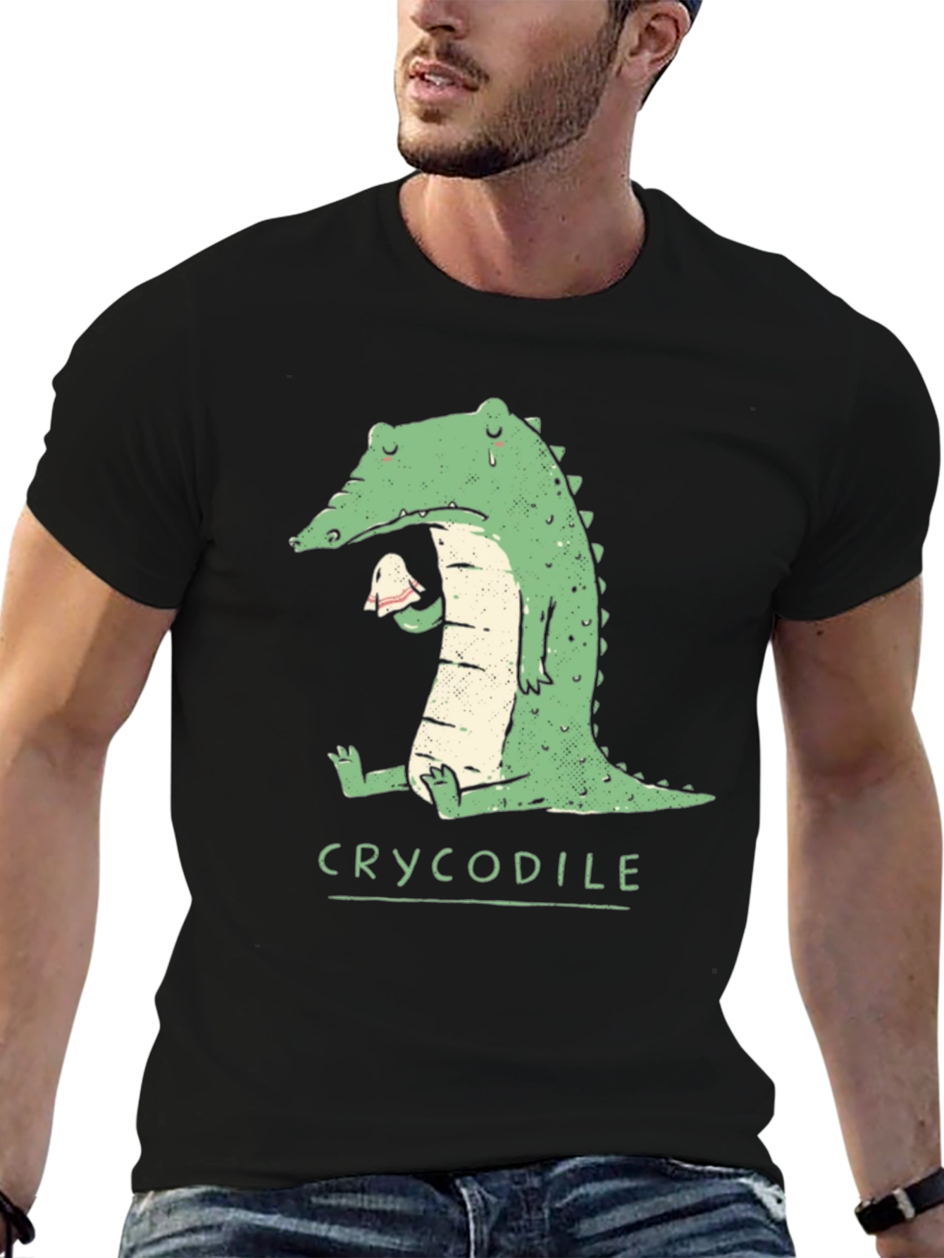 Crycodile T-Shirt - Funny Crocodile Graphic Tee