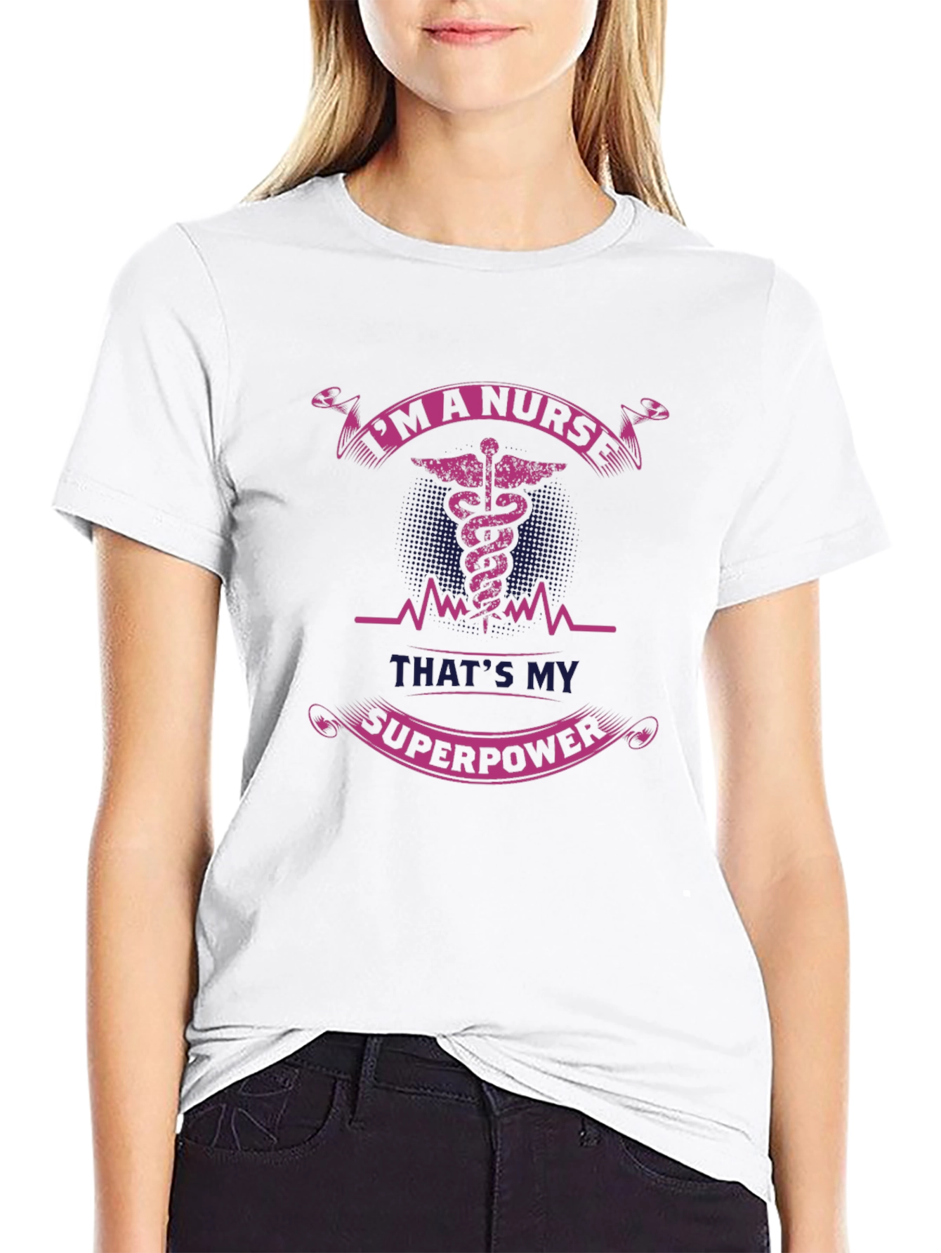 Nurse Superpower Graphic T-Shirt