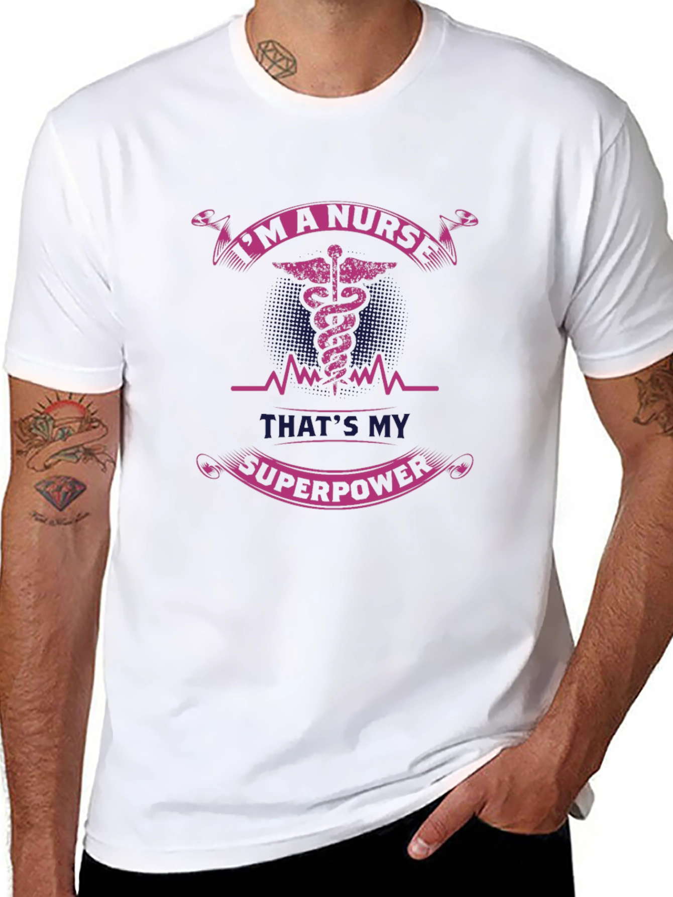 Nurse Superpower Graphic T-Shirt