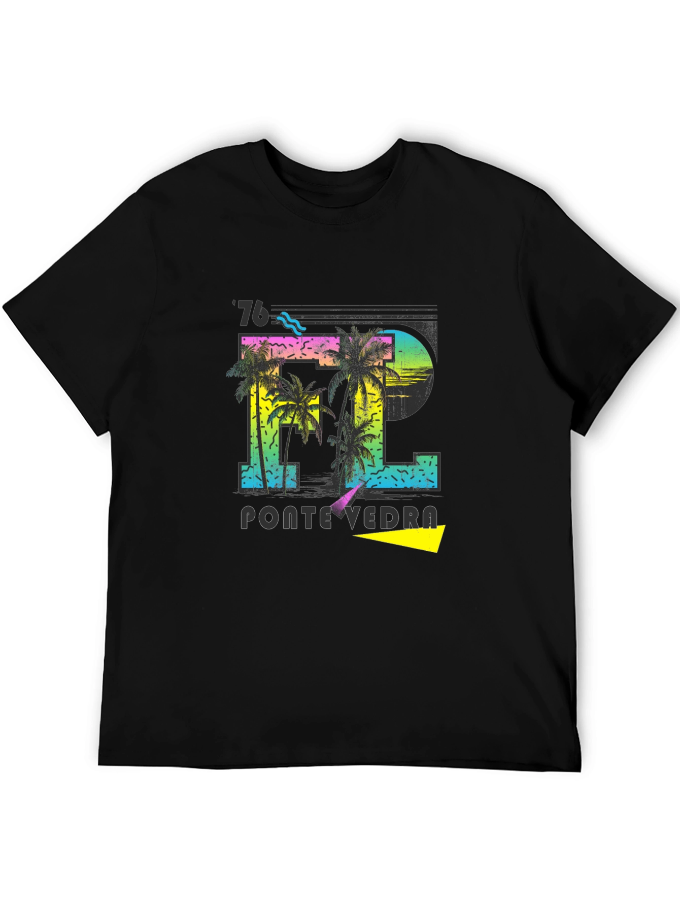 Retro Pontevedra 76 Palm Tree T-Shirt
