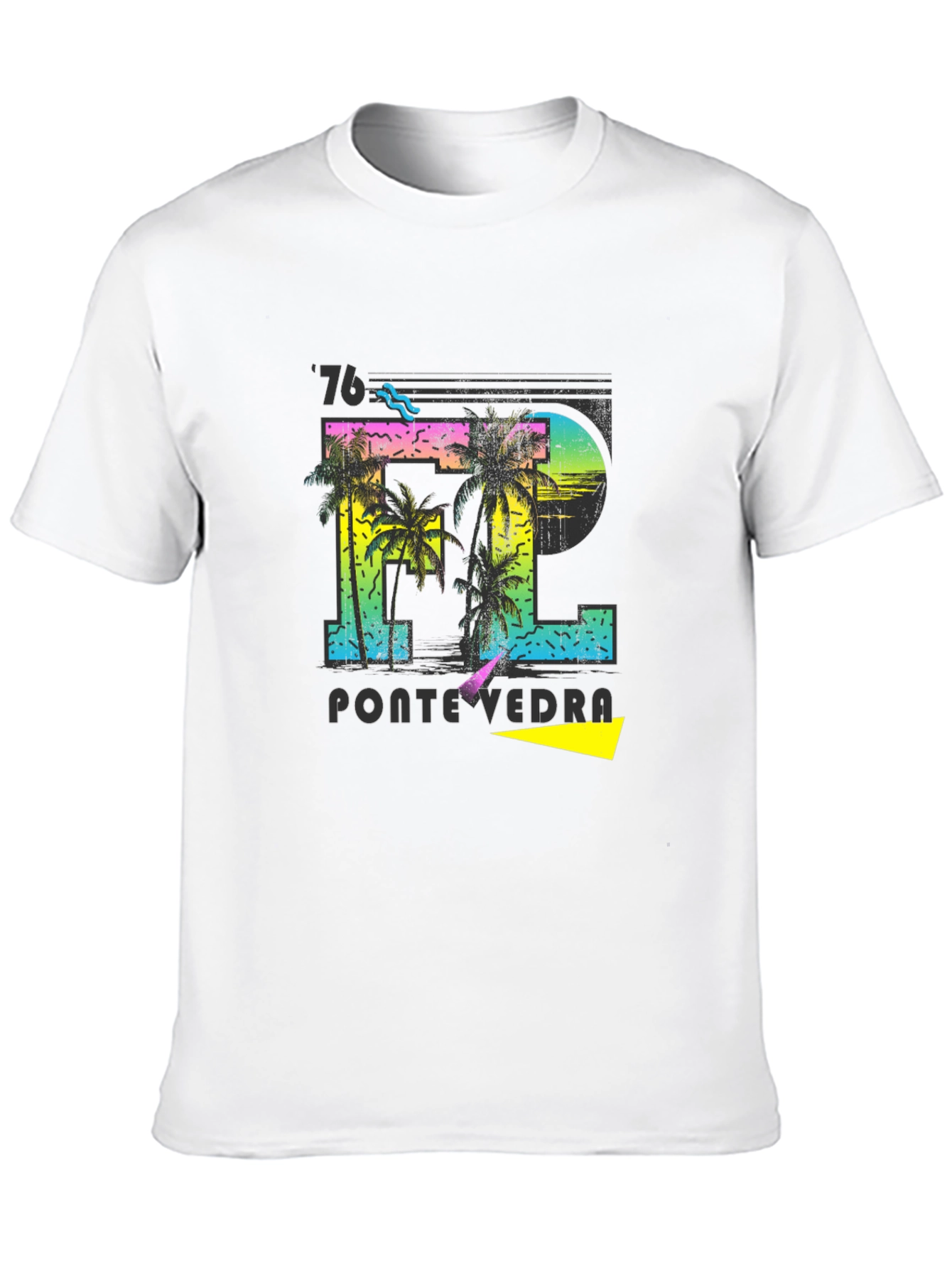 Retro Pontevedra 76 Palm Tree T-Shirt