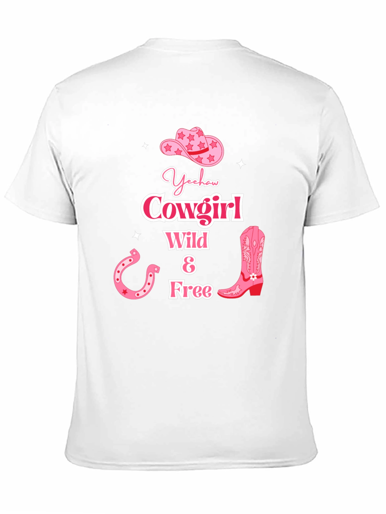 Yeehaw Cowgirl Graphic Tee - Wild & Free