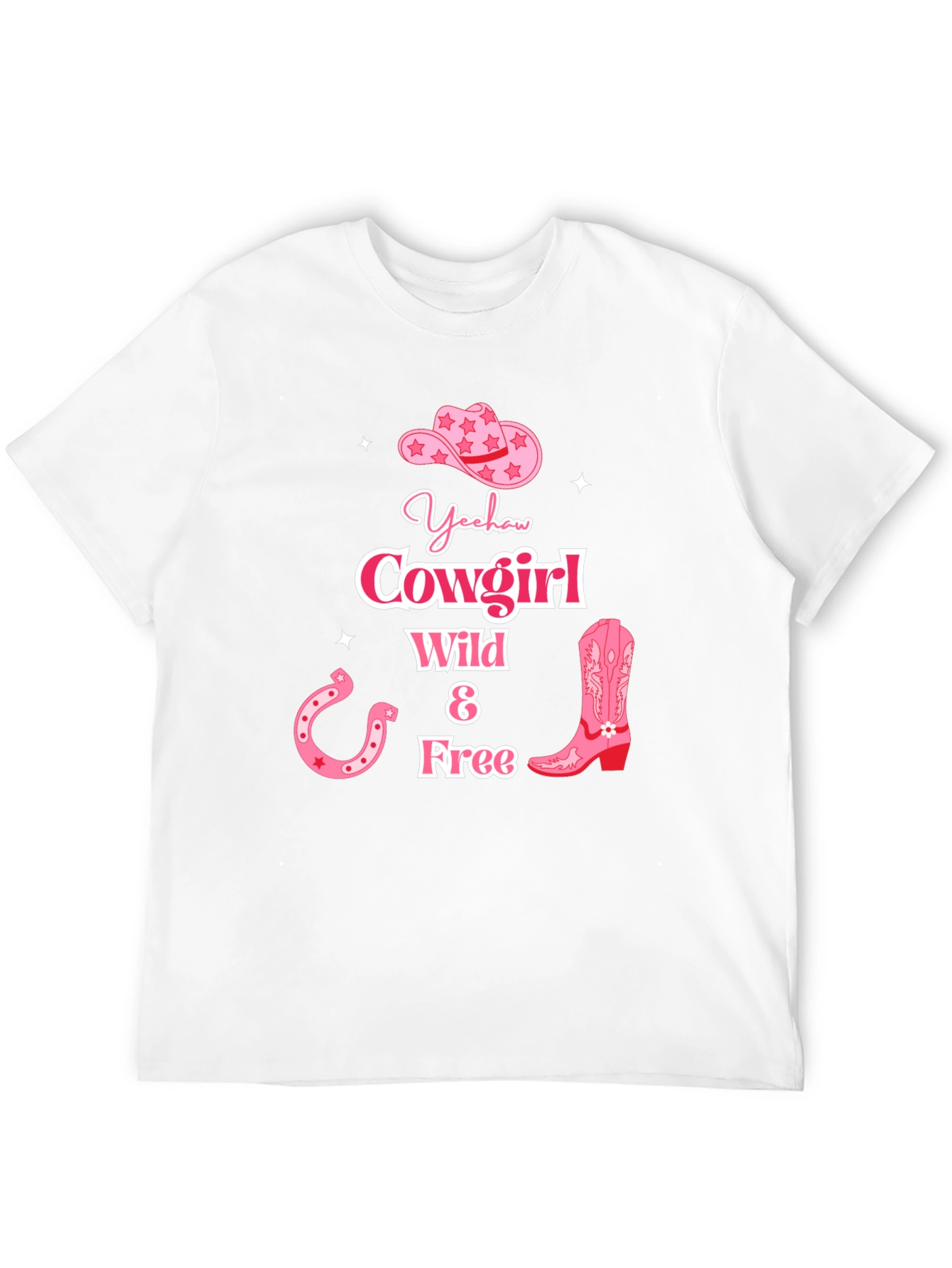Yeehaw Cowgirl Graphic Tee - Wild & Free