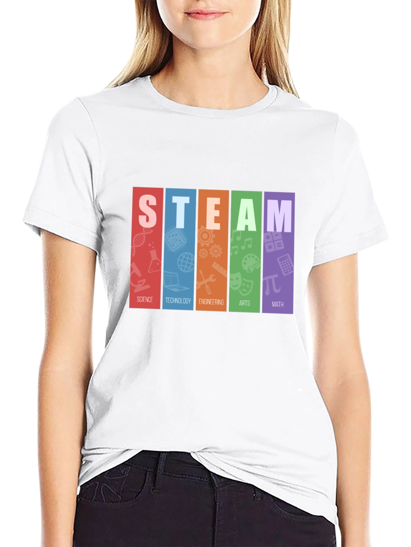 STEAM Education T-Shirt: Science Tech Engineering Arts Math